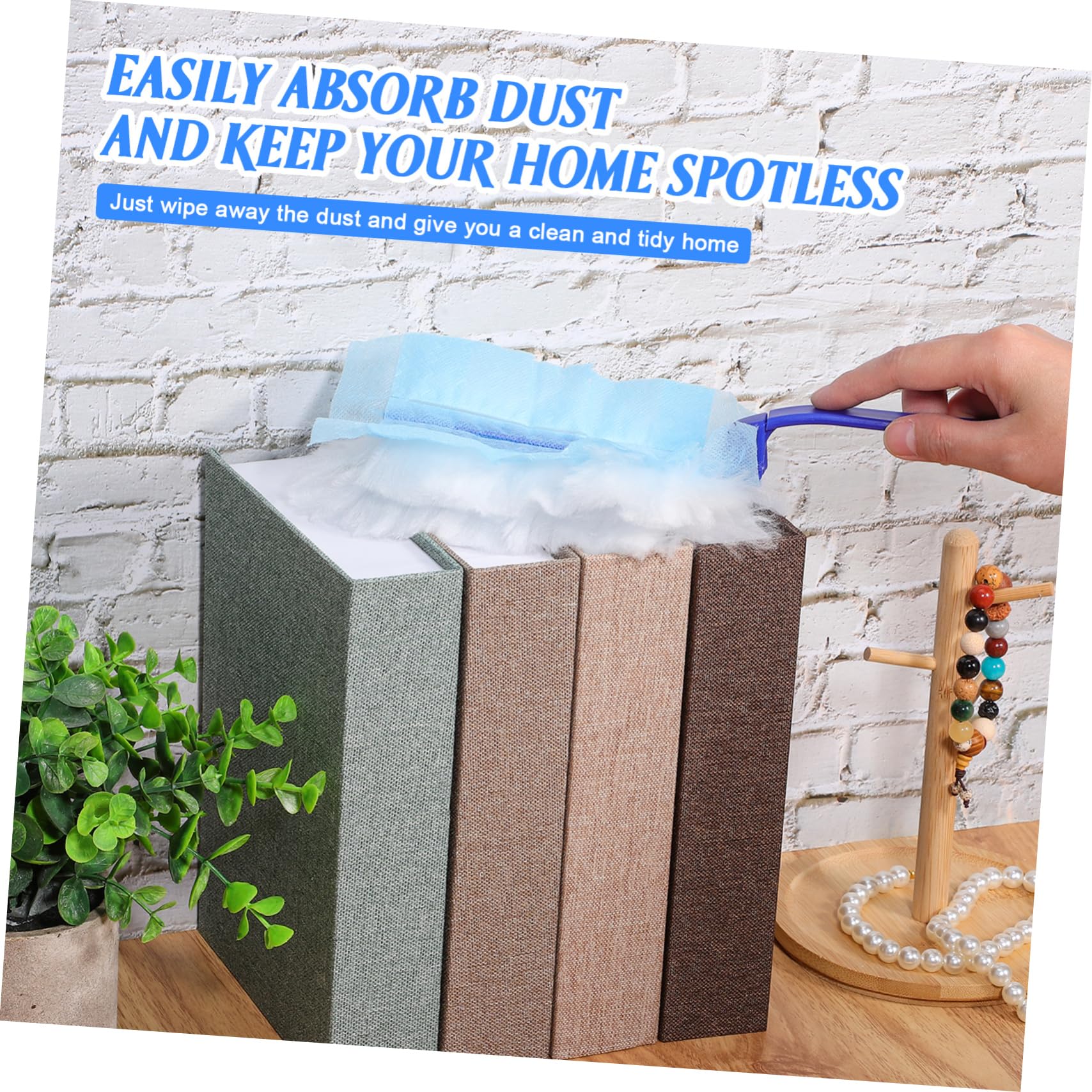PartyKindom 3juegos Duster Electrostático con Recambios para Limpieza De Muebles Ventanas Sofás y Coches Compacto y Fácil De Usar
