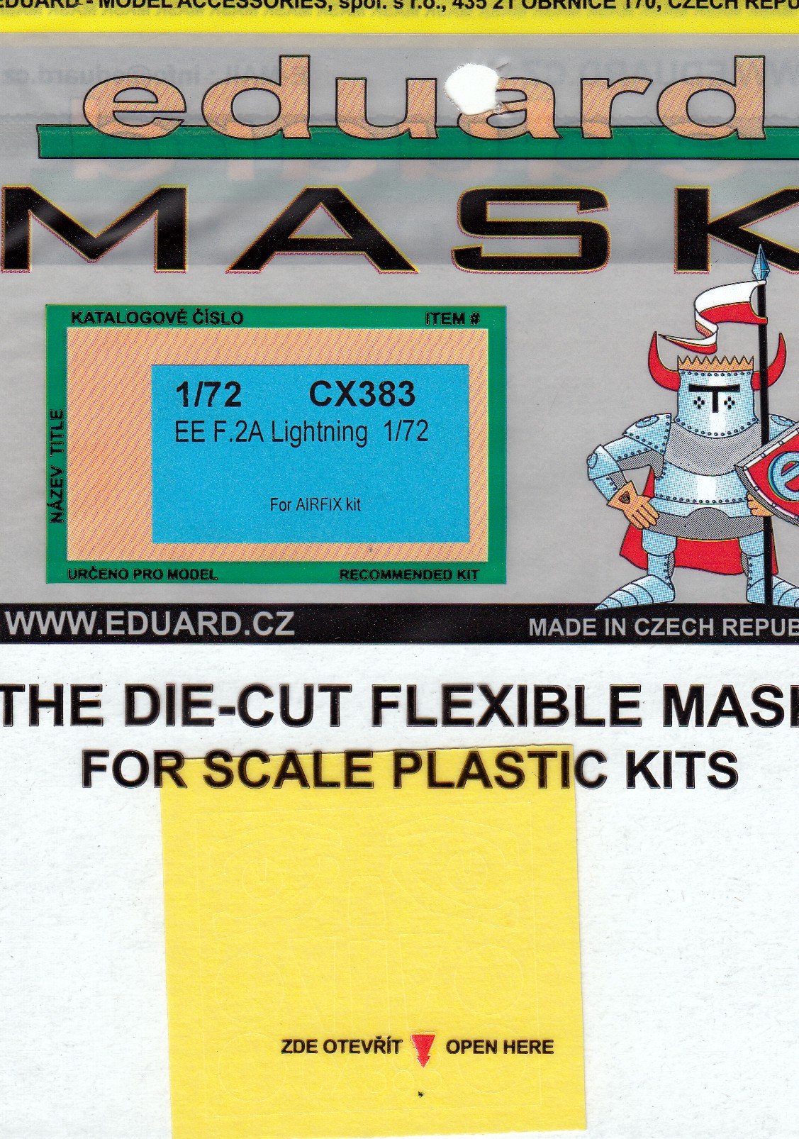 Eduard Mask 1:72 - Ee Lightning F.2a (Airfix)