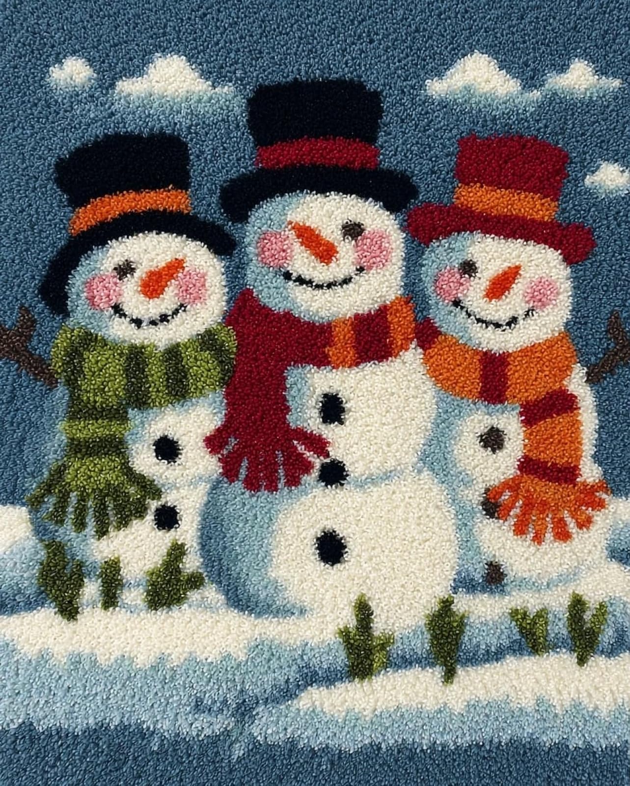 Wallphantom Latch Hook Kits Rugs,Three Penguins
