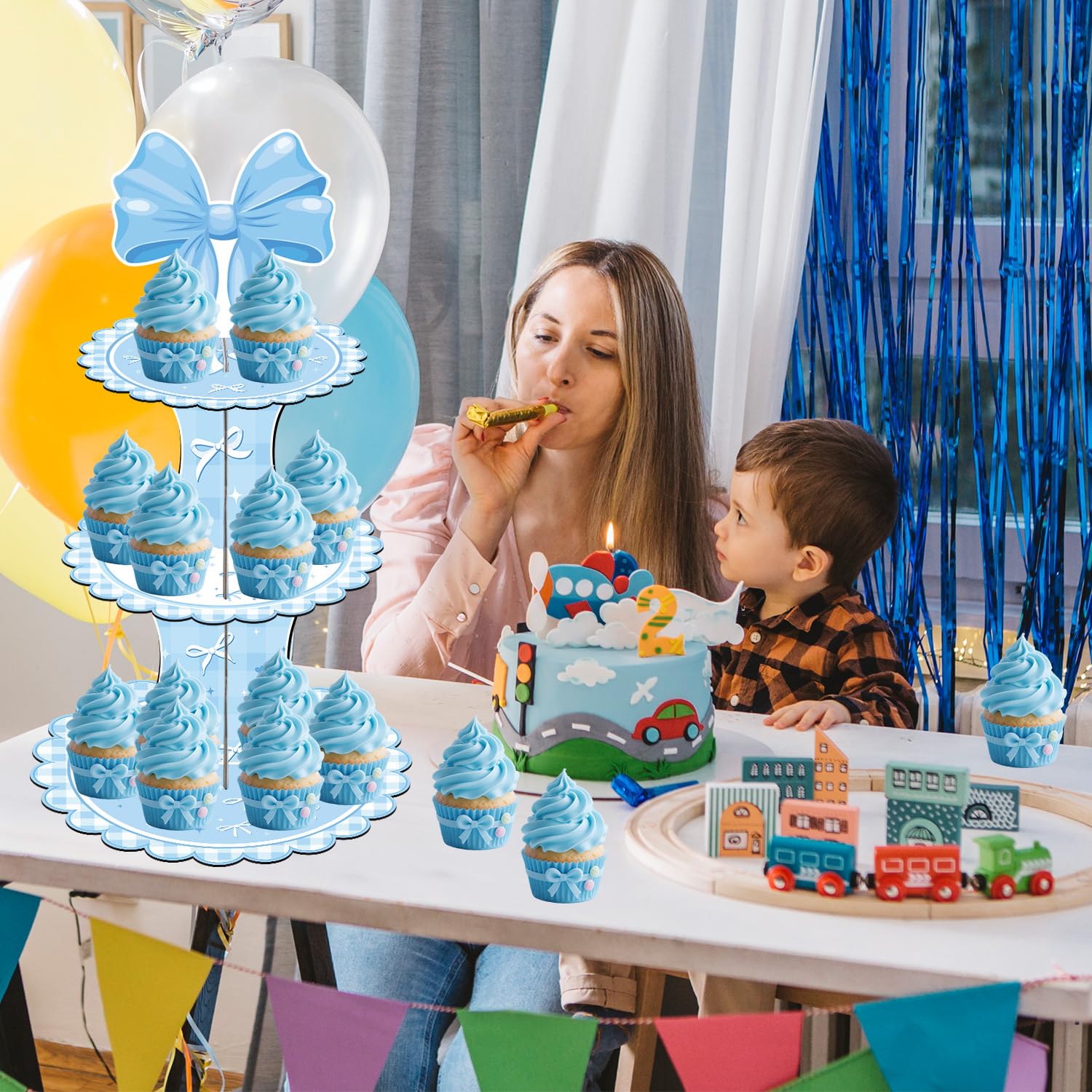 Aazon.co | Keluna Paris Theed Party Decorations - 3 Tier Cupcake Stand Eiffel Tower Paris