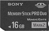 Vista 2 de Sony 1 GB Memory Stick PRO Duo Tarjeta de Memoria Flash MSMT1G