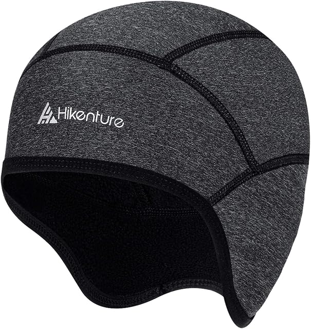 HIKENTURE Winter Hat Windproof Cycling Hat Winter Warm Bike Cap Helmet Base Hat Men/Women for Cycling Helmet Ski Helmet Climbing Helmet Sports Hat for Cycling Skiing Running Outdoor