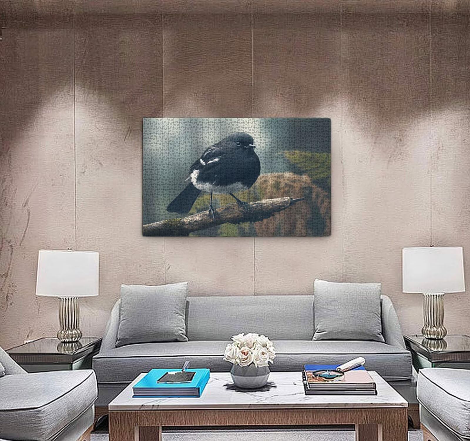 Puzzle dla dorosłych 5000, Black Bird 5000 elementów, puzzle dla dorosłych, klasyczne gry edukacyjne, gry i zajęcia rodzinne, do dekoracji ścian domu, świetny pomysł na prezent R0KH-293