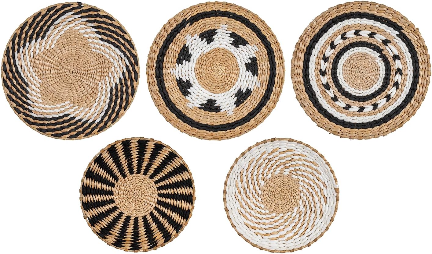 PieJoFpy 7 Pack Boho Wall Basket Decor, Hanging India