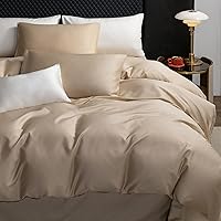 Vista 181 de MooMee Queen Duvet Cover Set, 100% Extra Long Staple Cotton 600 Thread Count Sateen Silky Soft Breathable Durable Luxury Hotel Quality Bedding Set