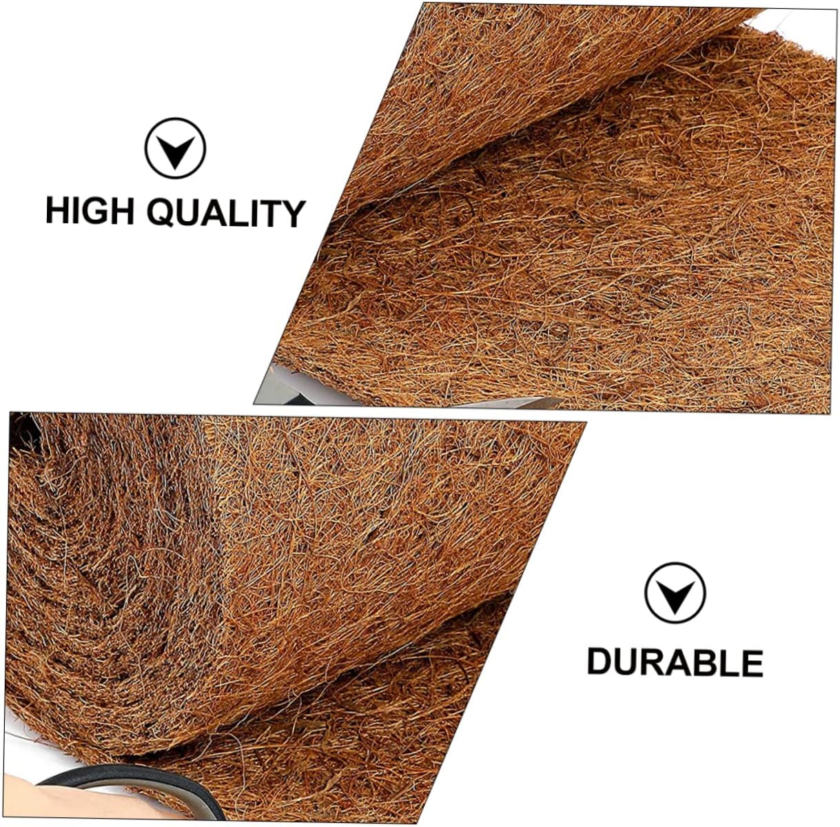 FRCOLOR Natural Reptile Carpet Mat Non-Slip Coconut Fiber Liner for Terrarium Reptile Climb Mat Durable Moisture Retaining Safe for Lizards Snakes and Turtles