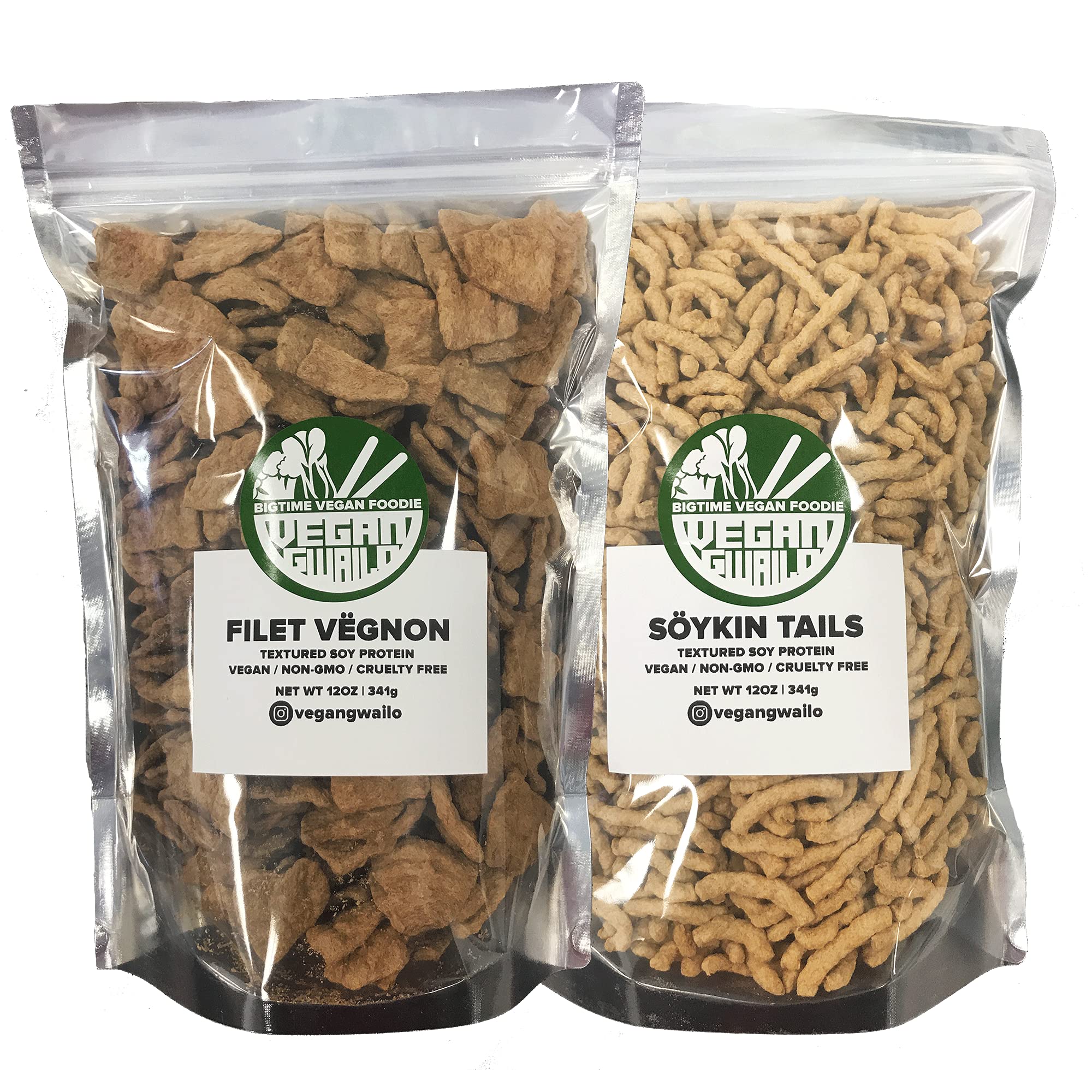 SÖYKIN TAILS & FILET VËGNON | 2 PACK COMBO | 100 Percent PLANT BASED | HEALTHY MEAT ALTERNATIVE | TEXTURED VEGETABLE PROTEIN | VEGAN | NON-GMO | CRUELTY FREE