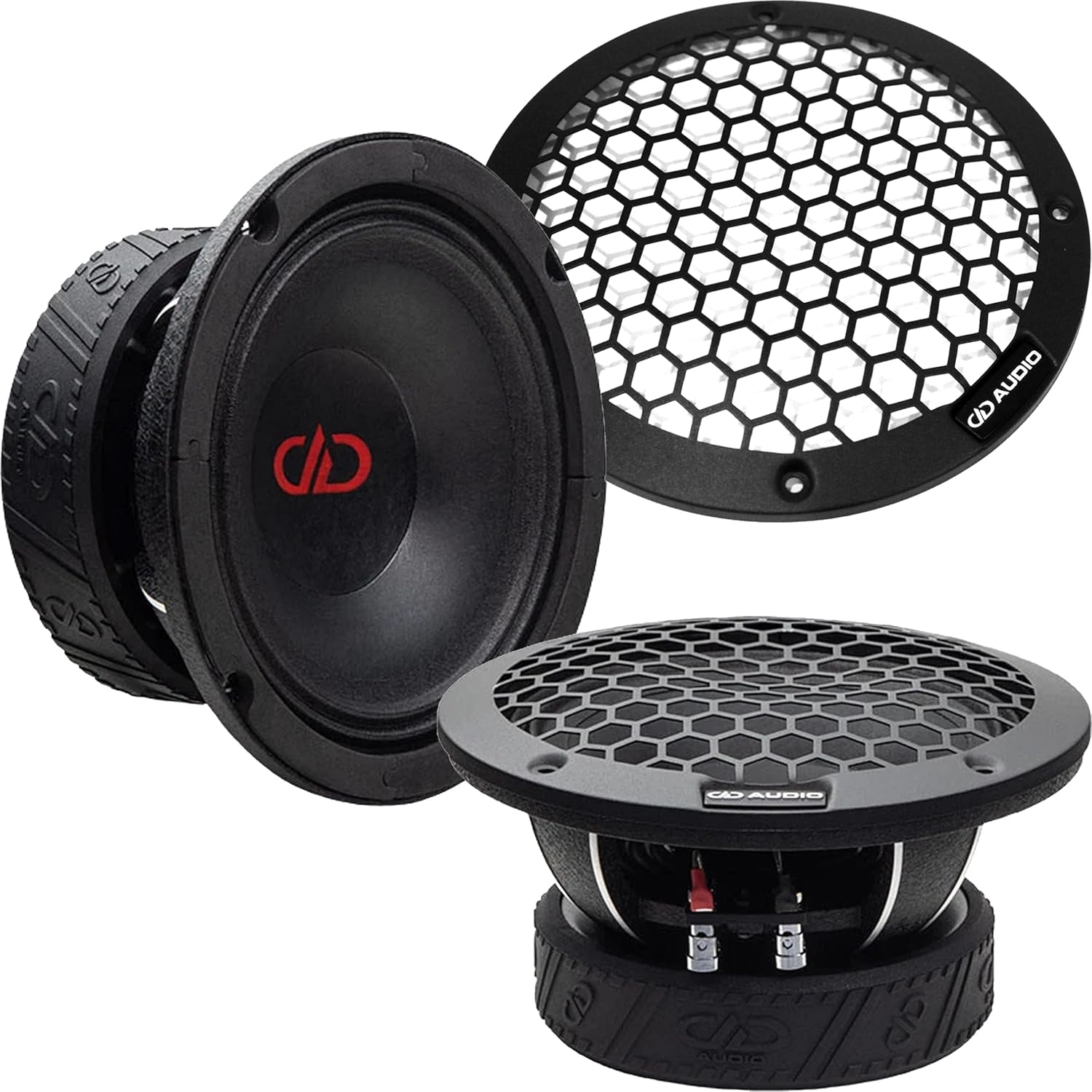 DD Audio VO-M406-C-S4 6.5" Midrange 250W RMS Speakers Pair