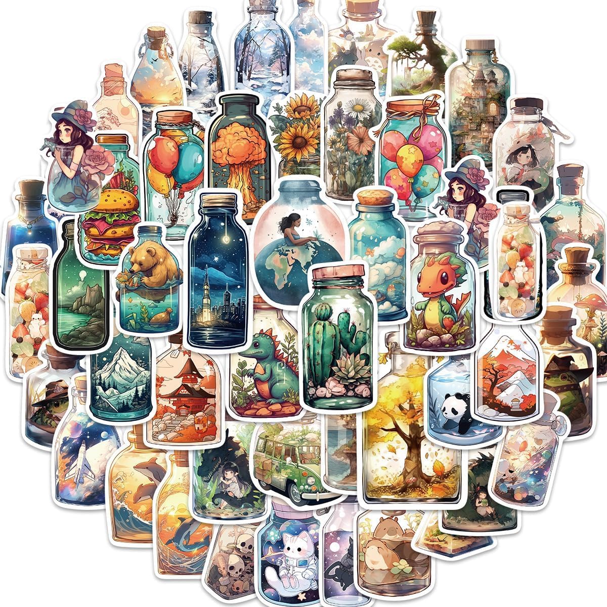 Sticker Chaiye Globe Trekkeryouth and Teens: Durable Waterproof Vinyl Stickers for Water Bottles, Laptops, Notebooks, Bikes, Cups, Tablets, and Luggage - (Globe Trekker Edition) Pack of 30