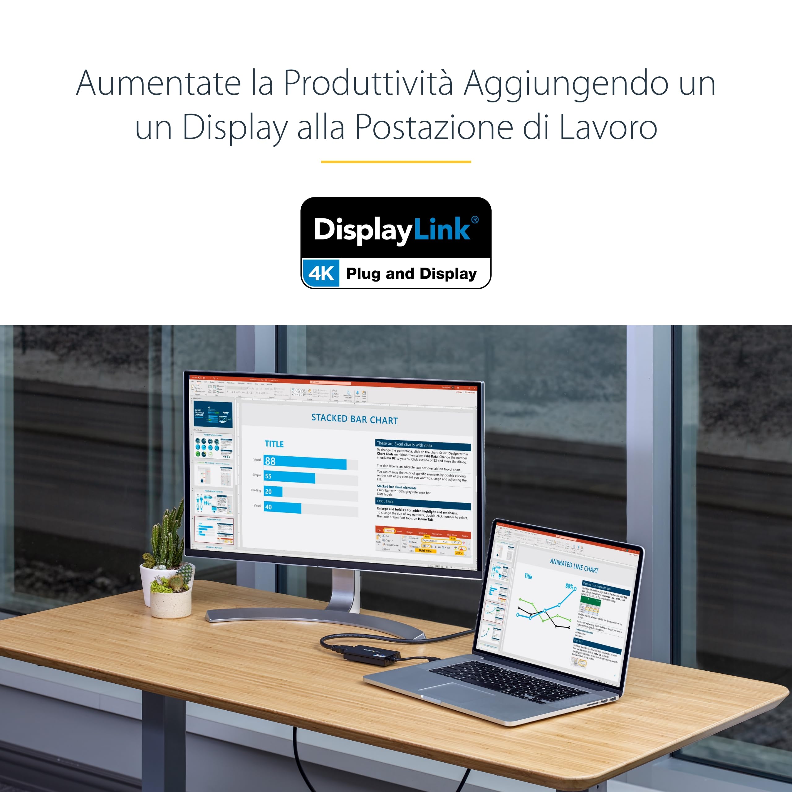 Adattatore USB 3.0 To HDMI StarTech - 1080p, DisplayLink, Per Windows E Mac, Estensione Display