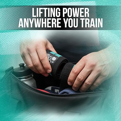 Miniatura 7 de Muñequeras (1 par2 envolturas) para levantamiento de pesas, entrenamiento cruzado, levantamiento de pesas, levantamiento de pesas, culturismo, para