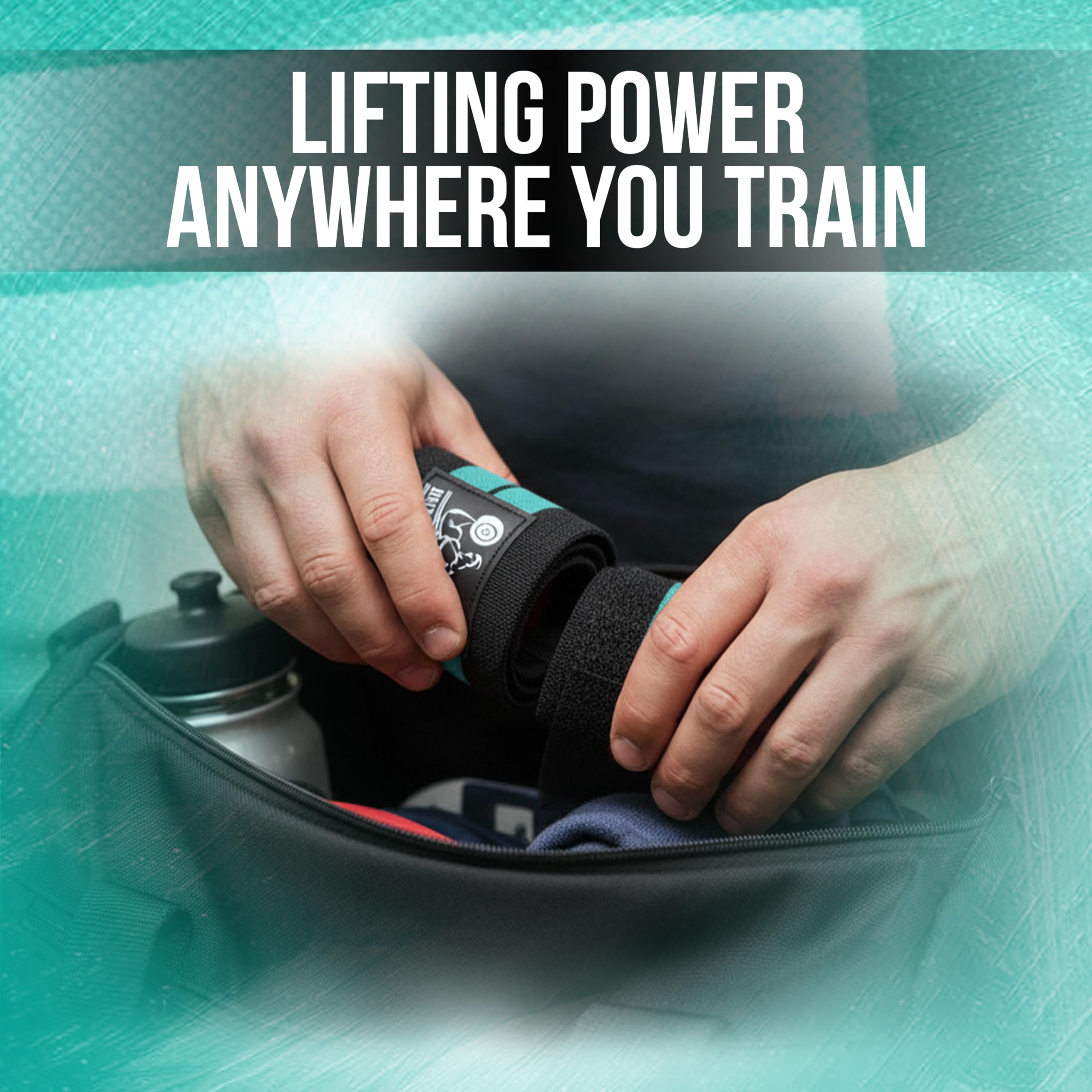 Fasce da Polso per Sollevamento Pesi/Cross Training/Powerlifting/Bodybuilding - per Donne e Uomini - Attrezzatura Premium per la Miglior Forza e Supporto della Mano
