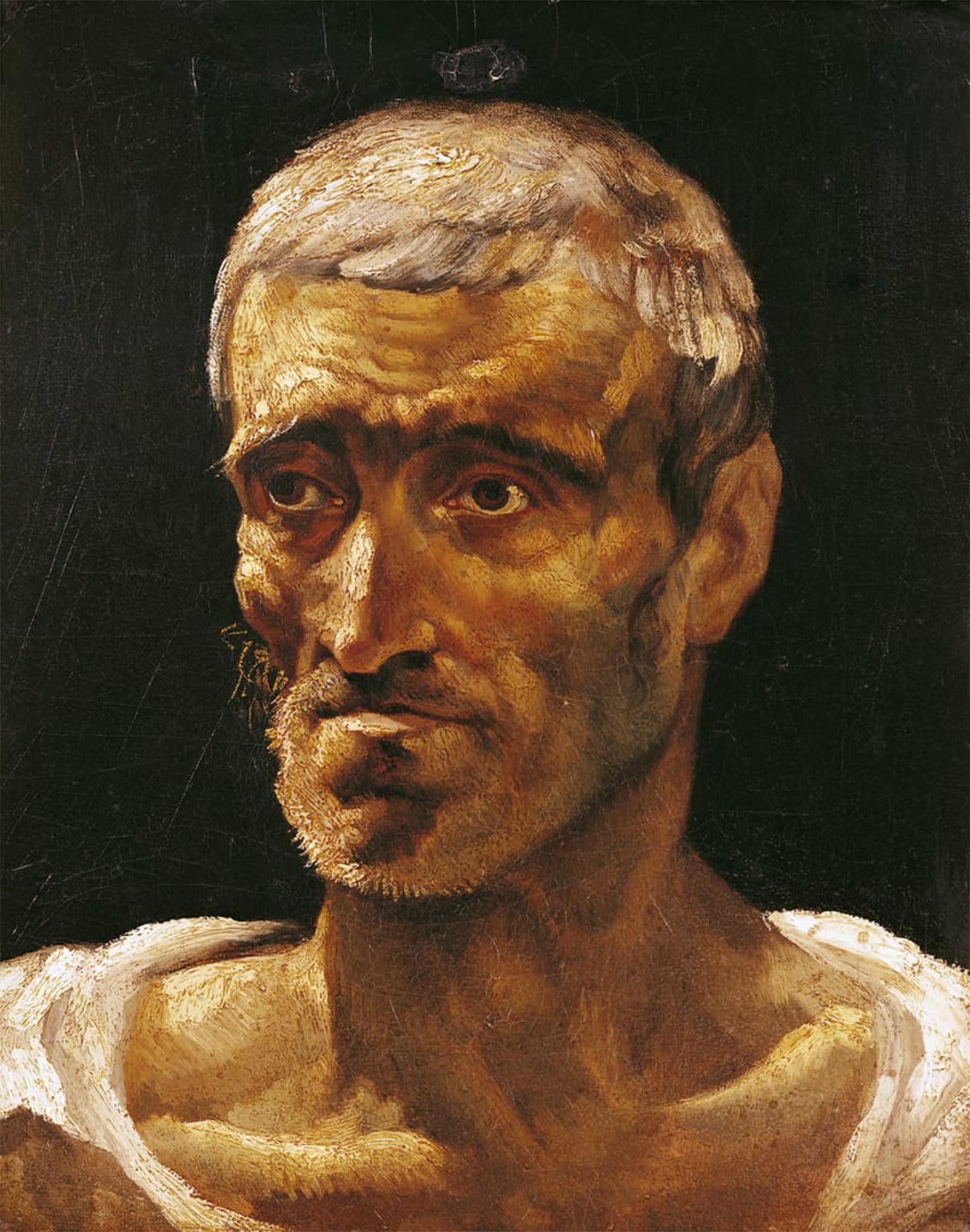 Artxlxxbn No Frame Famous Art Print Poster Vintage Wall Art Head Of A Shipwrecked Man Study For The Raft Of By Theodore Gericault Canvas Art Poster For Home Decor 60X90cm