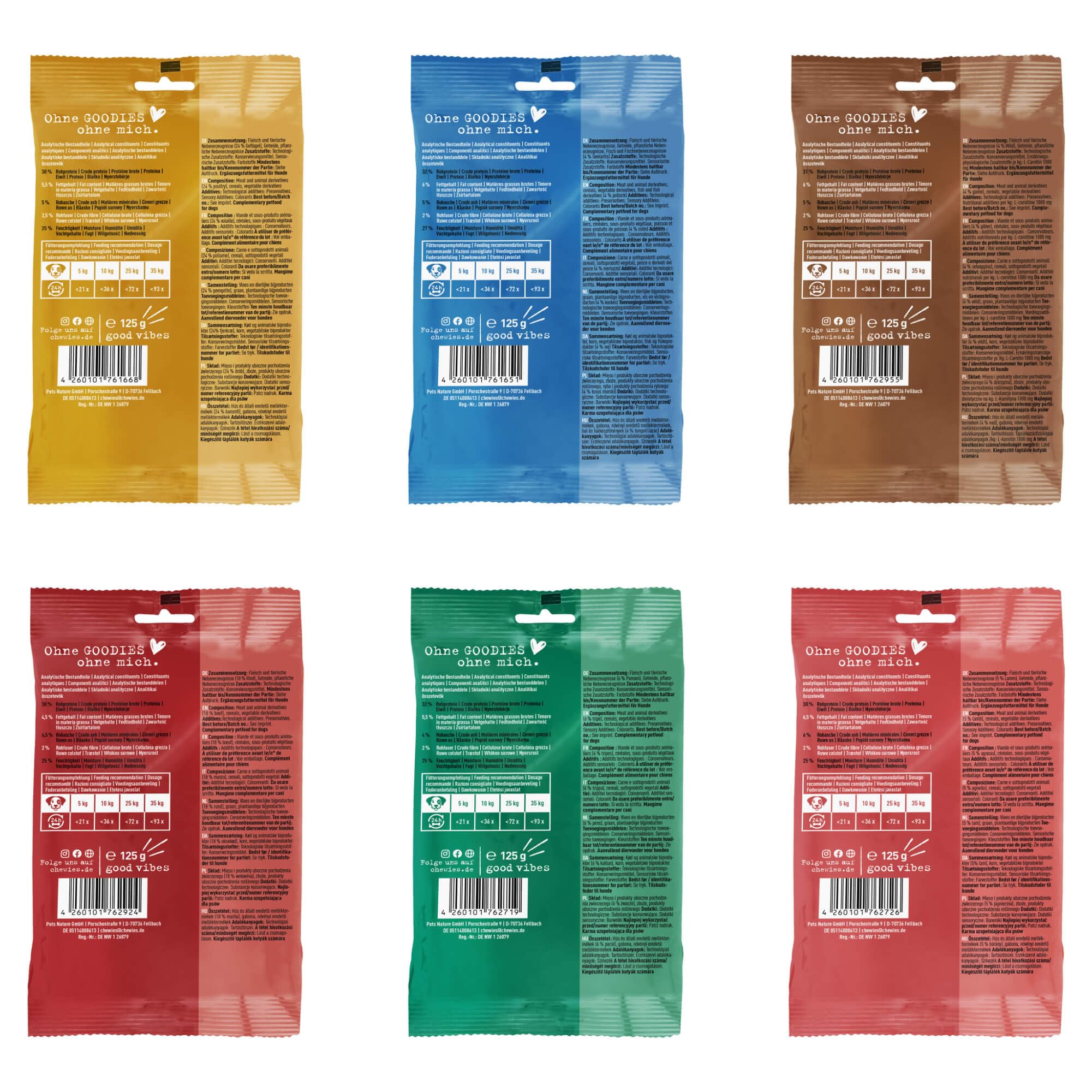 Chewies Hundeleckerli Mix Training MINI Knöchelchen - 12 x 125 g – Ansicht 3