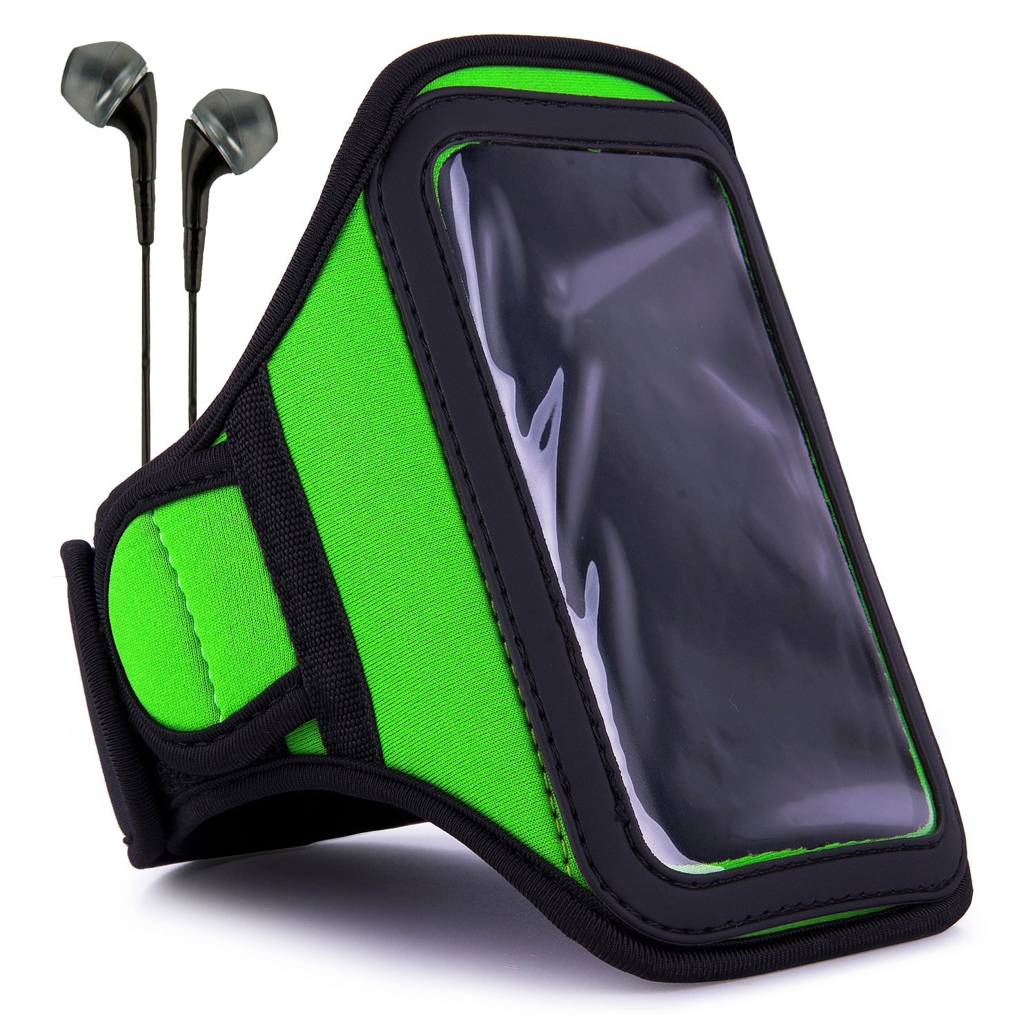 Vangoddy in-Ear Headphones and Sweat-Proof Fitness Exercise Workout Armband for Apple iPod Touch 7th 6th 5th Gen 2019 to 2012