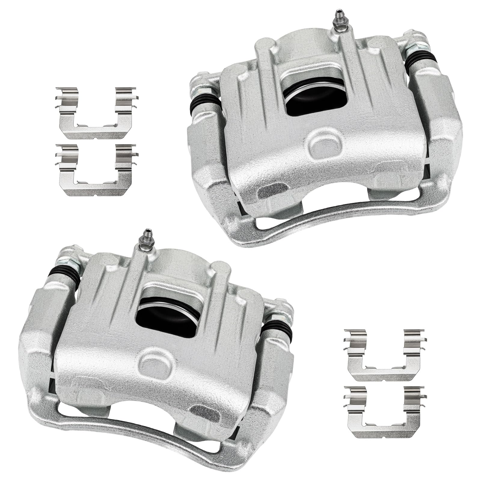 cciyu Front Left &amp; Right Disc Brake Calipers w/Bracket 19B6463 19B6462