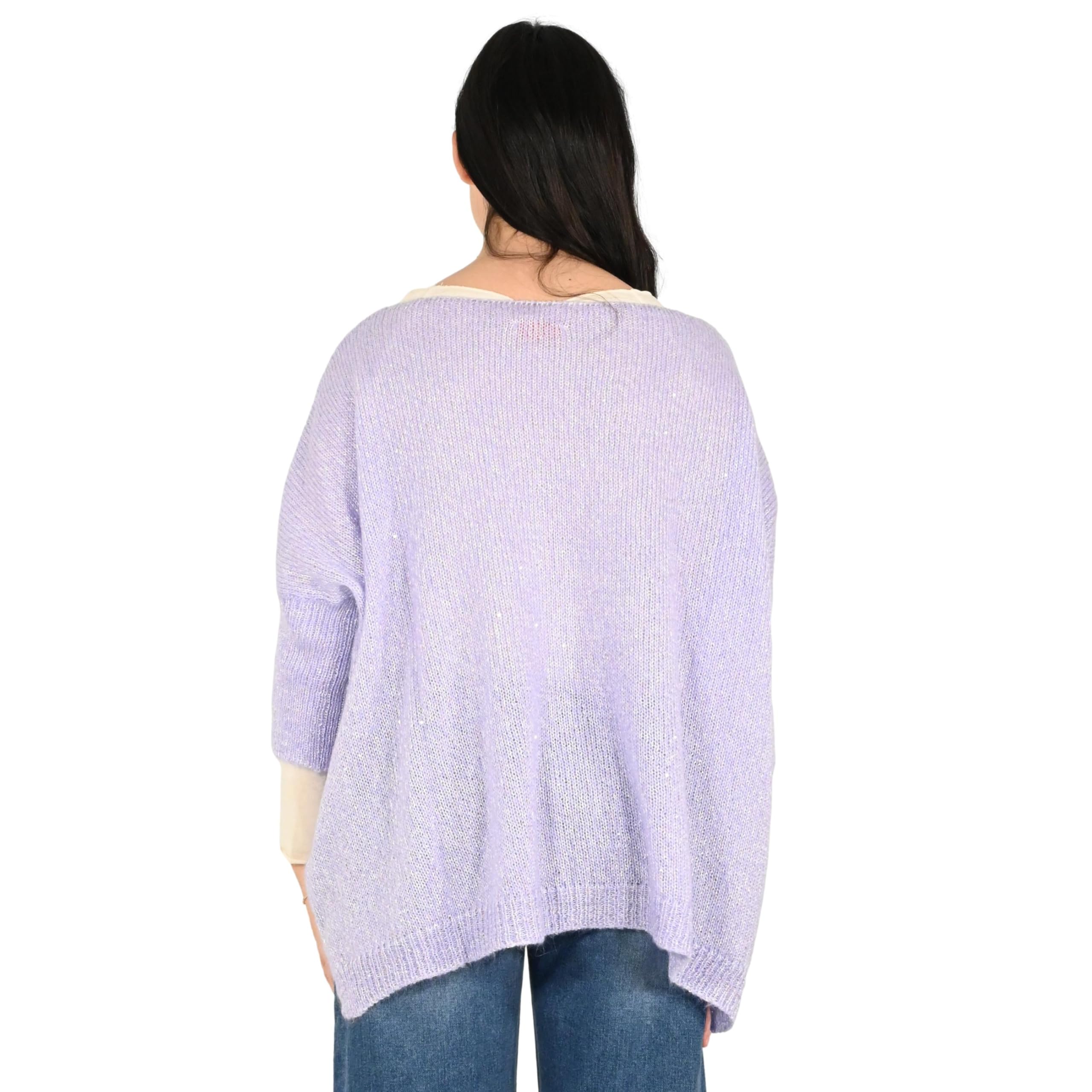 Kontatto maglia donna lilla 3M0975C