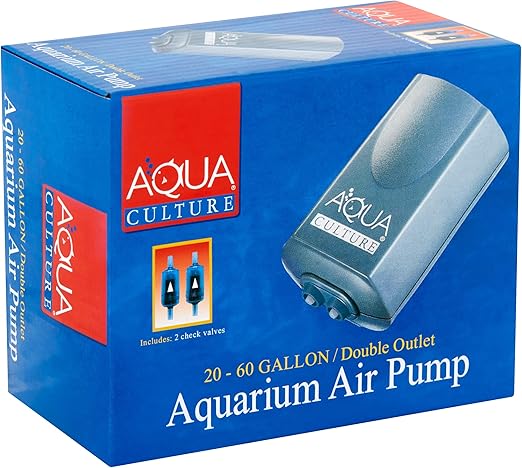 20 - 60 Gallon Aquarium Air Pump by Aquaculture