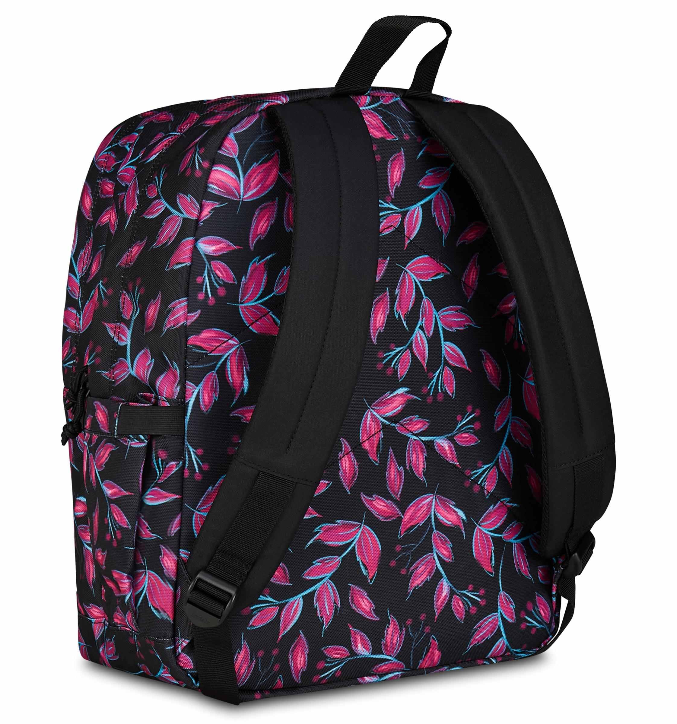 Invicta Zaino Scuola Jelek, Rosa, Doppio Scomparto Con Tasca per PC e Tasca per Borraccia, 34 lt, Scuola Media e Superiore, Zaino Ragazza