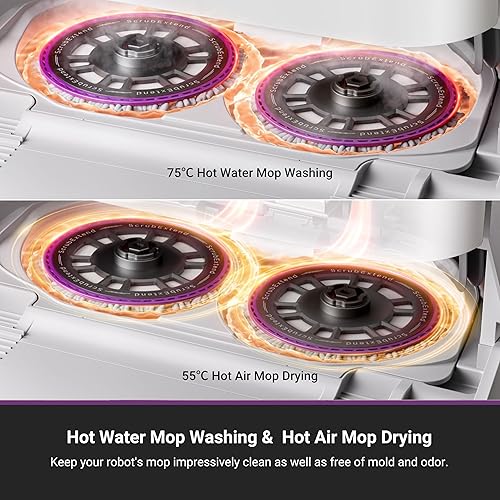 Miniatura 3 de Eureka J15 Pro Ultra Robot Aspirador y trapeador con base de vaciado automático, succión de 16,200 Pa, mopa de diseño de brazo flexible, trapeador