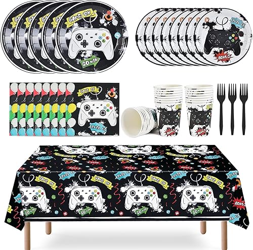 Miniatura 1 de Juego de suministros para fiesta de helados  Vajilla de fiesta de paletas de helado para niñas, niños, cumpleaños, baby shower, mantel desechable,