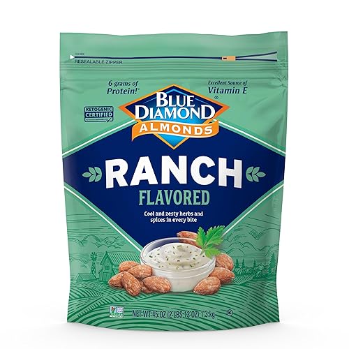 Miniatura 11 de Blue Diamond Almonds, Almendras tostadas al horno con sabor a chocolate negro, perfectas para picar, para llevar, almuerzos y más, 40 oz.