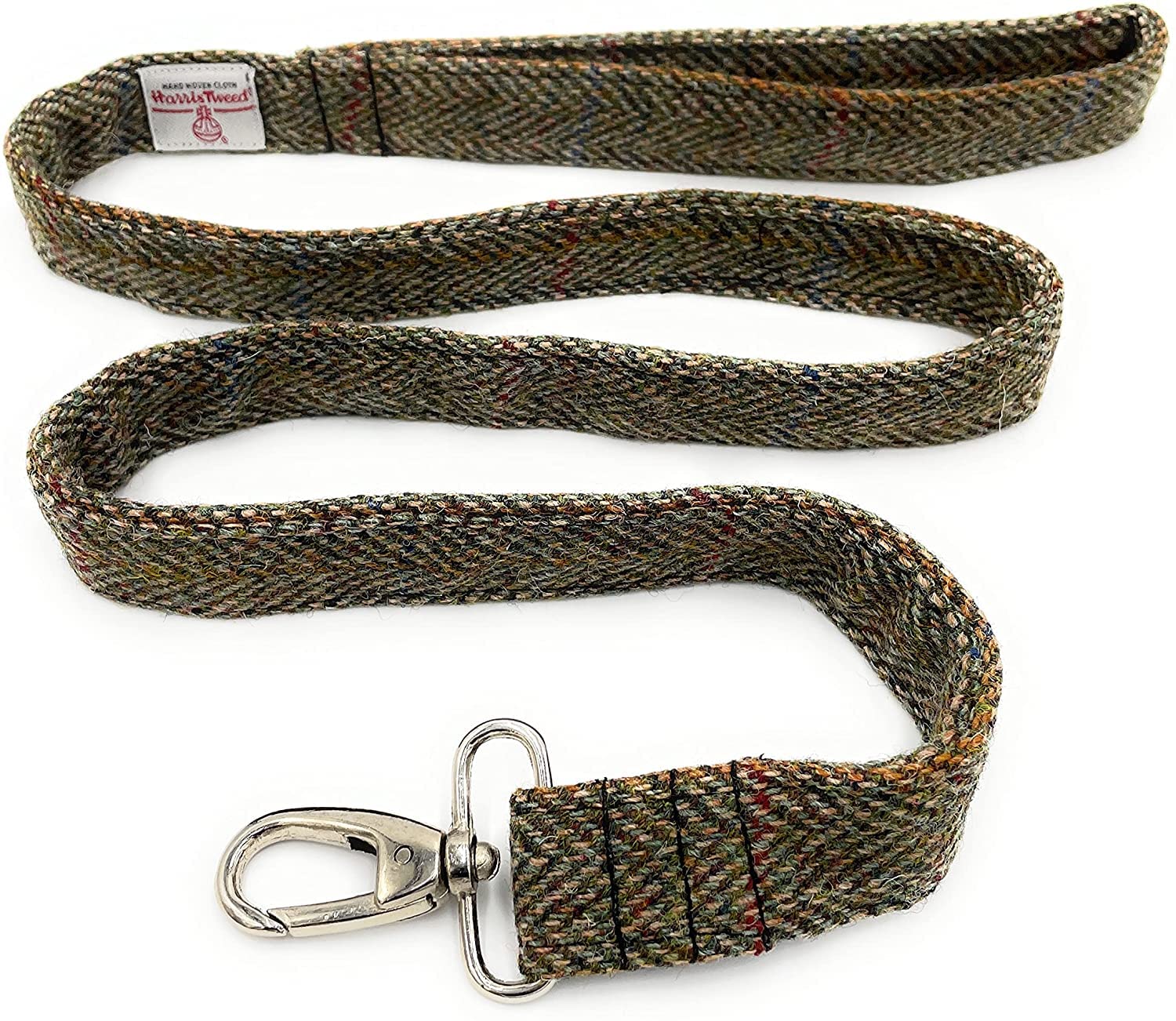 Harris Tweed Dog Lead (Green Herringbone) — image 1