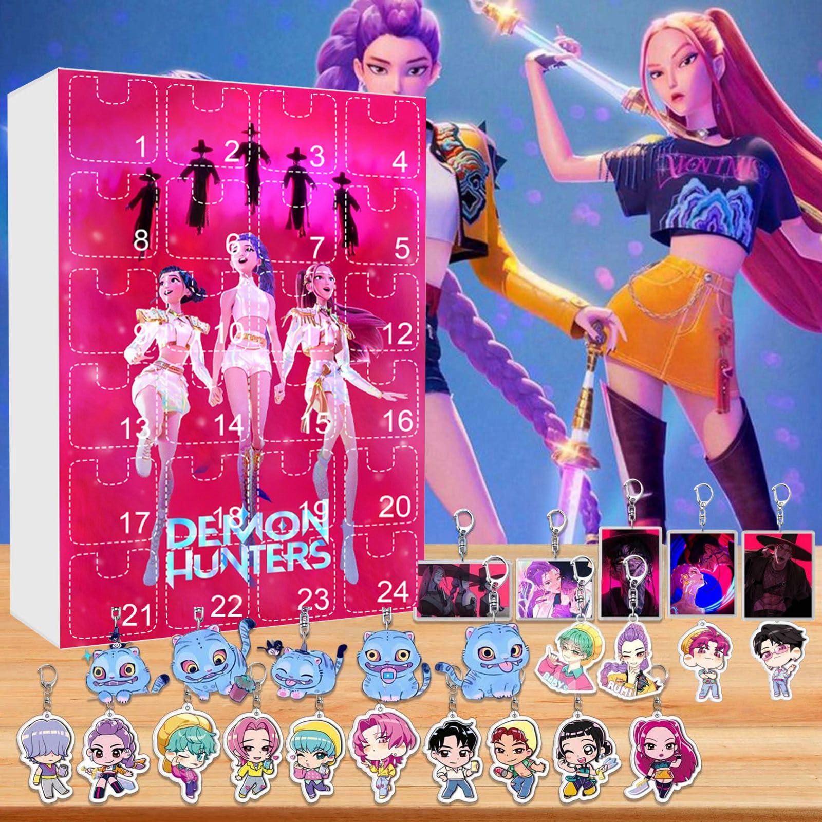 Kpop Calendrier De L'Avent 2025 Avec 24 Porte-clés Et Jouets à