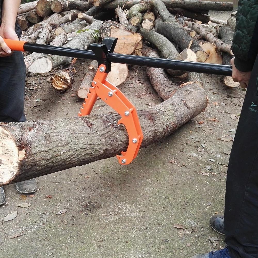 Fuxtec 5in1 Leva di abbattimento ad Artiglio Piegato 117cm - Ideale per l'abbattimento di Legna da ardere, giratronchi, voltatronchi Professionale