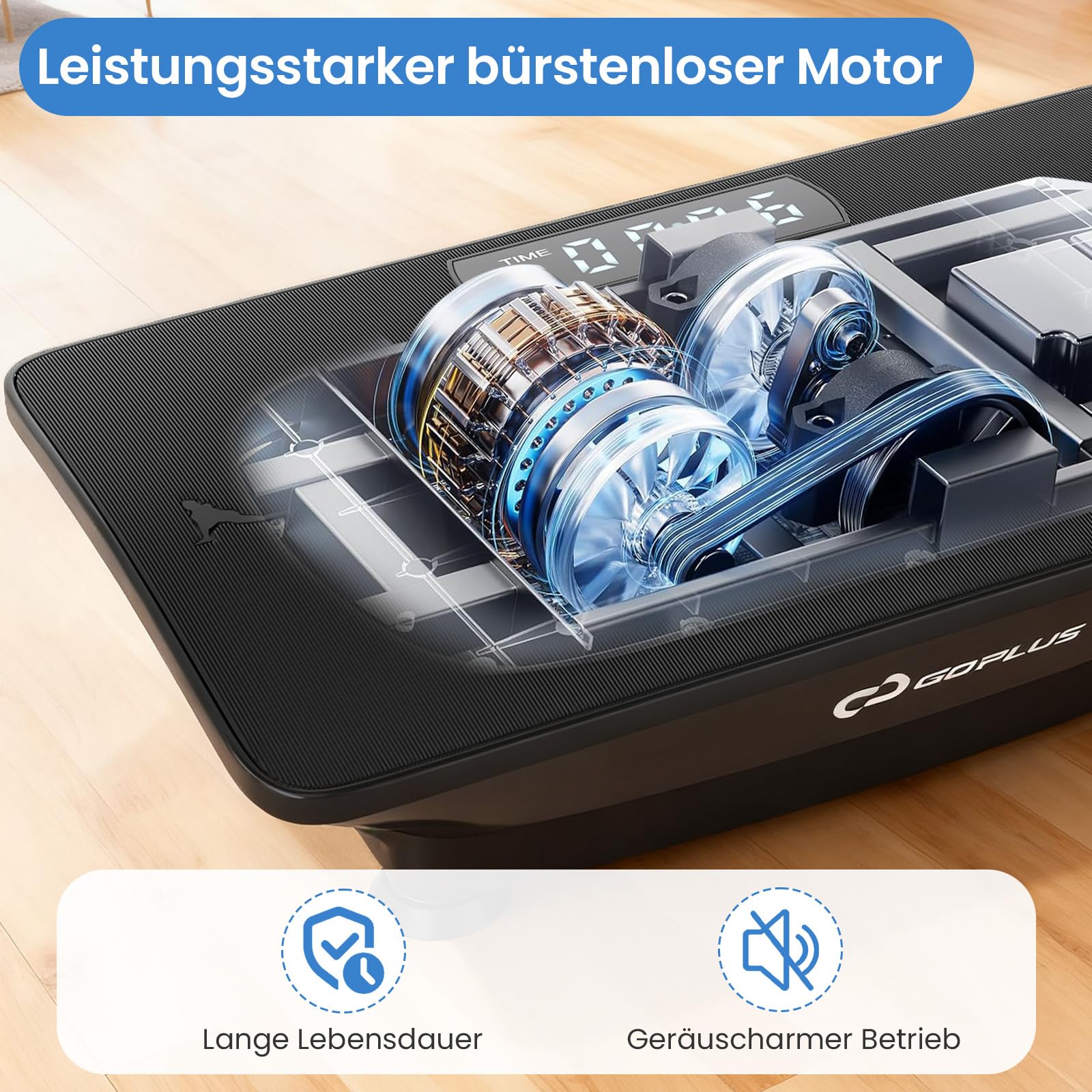 COSTWAY Płyta wibracyjna, płyta wibracyjna z Bluetooth i pilotem zdalnego sterowania, płyta wibracyjna z 10 poziomami intensywności i 2 trybami, obciążenie 100 kg, trenażer wibracyjny do treningu