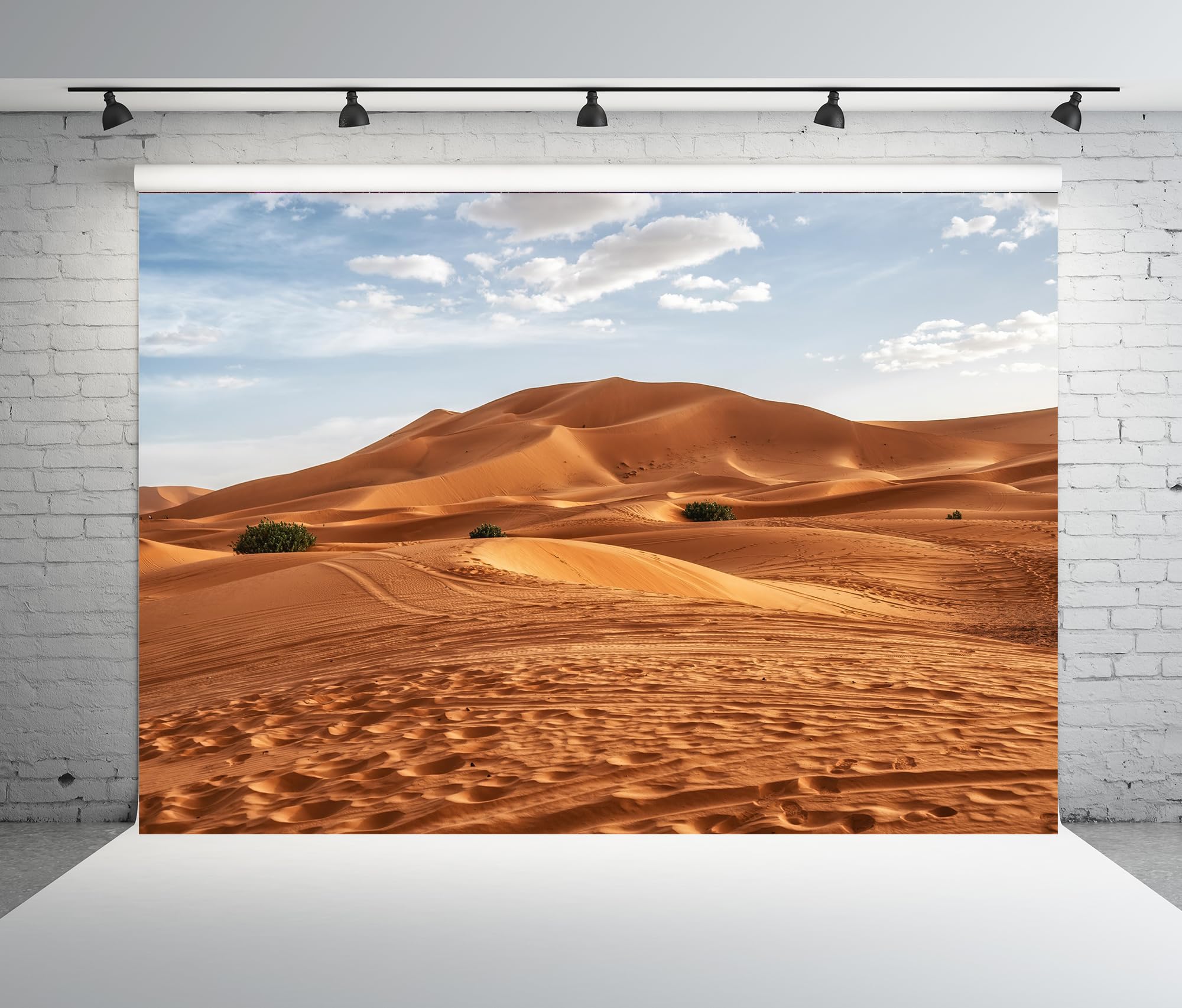 BELECO 3.6x2.5m Telo sfondo deserto Sahara | Dune di sabbia cielo blu nuvole bianche sfondo paesaggio deserto decorazioni festa accessori cabina foto