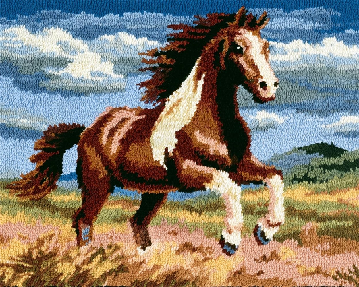 FWRTYCB Latch Hook Rug Kits,Horse