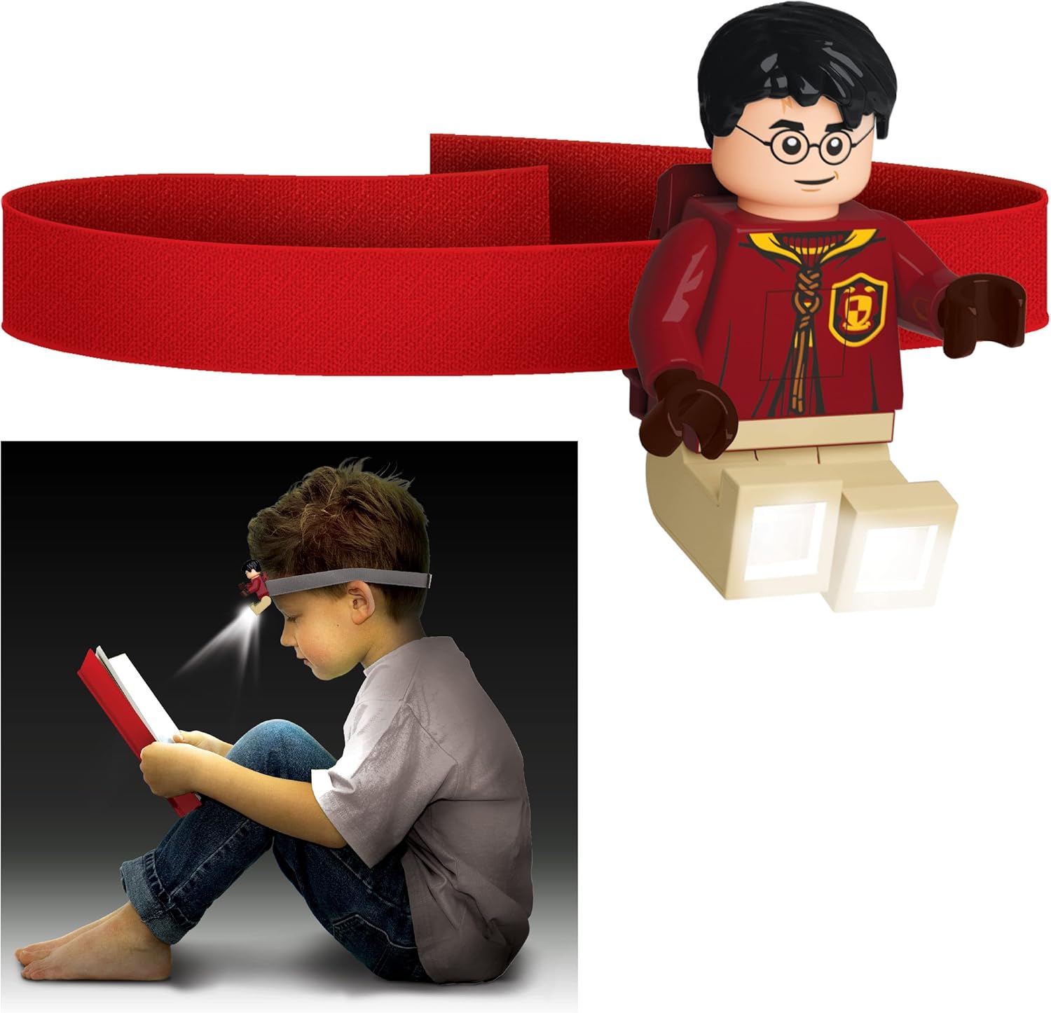 LEGO Harry Potter Box Set - Reader (53259), Includes Harry Potter Head Lamp, 1 Broomstick Gel Pen, 1 Sticky Note Pad, 1 Bookmark, 1 Sticky Page Marker Pad