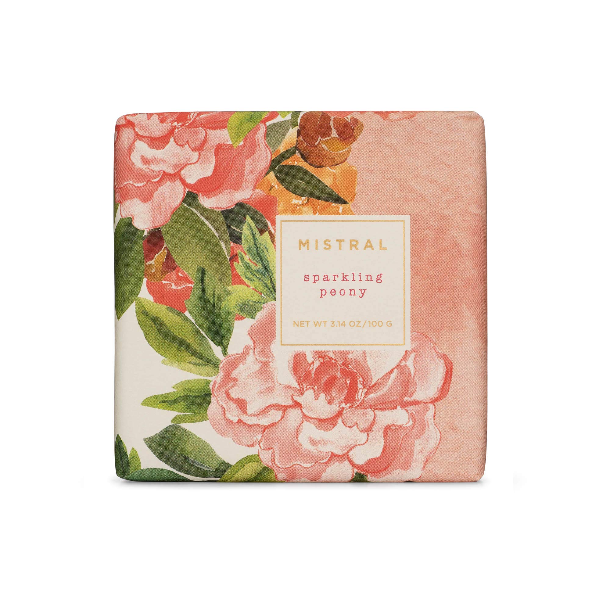 Mistral Bar Soap Organic Shea, Sparkling Peony
