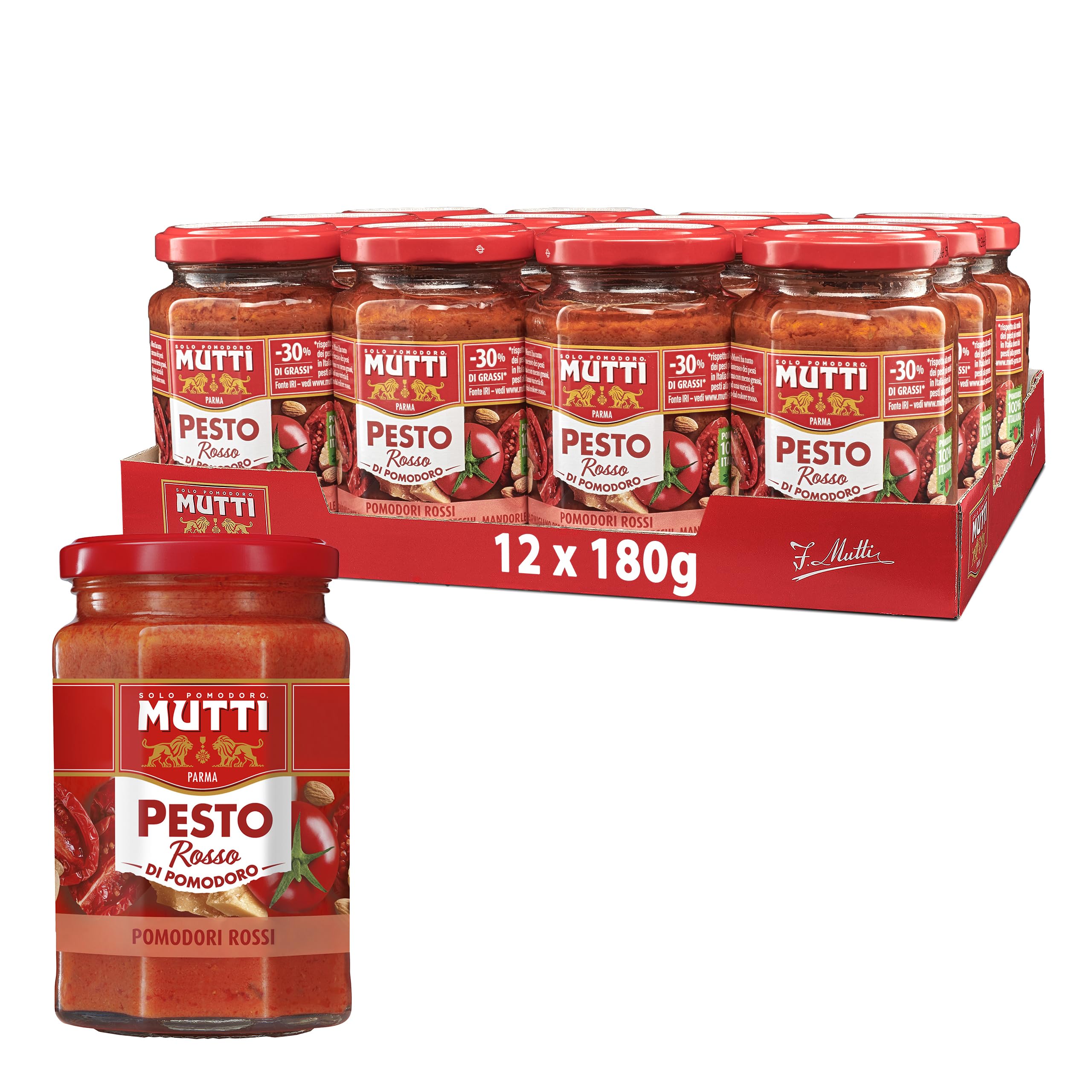 Mutti Red Pesto 12 x 180g