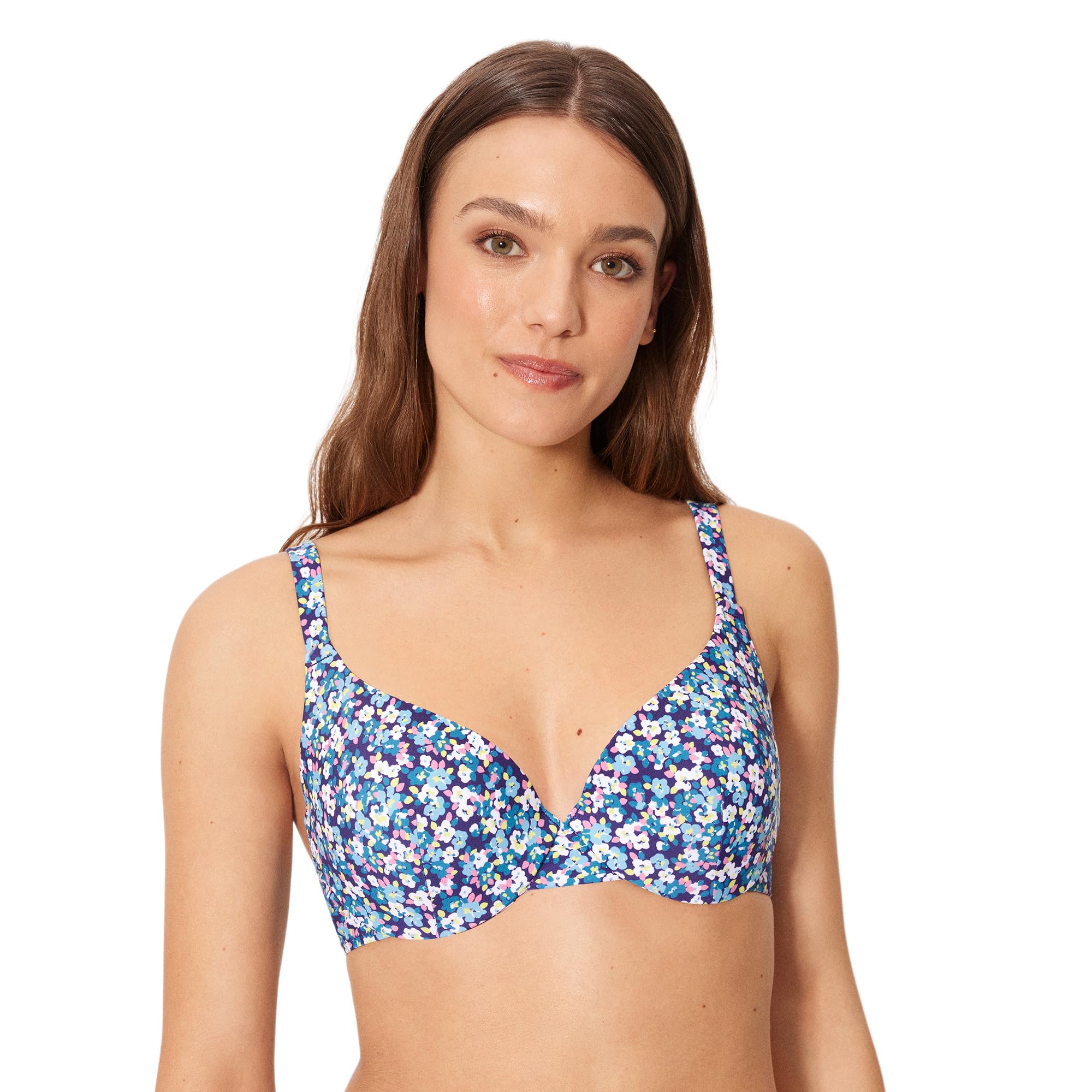 YSABEL MORA. Top Bikini Liberty Copa B. Top Bikini con Aro Y Relleno. Tirantes Regulables para Mayor Comodidad. Combínalo con Braga A Juego para Look Completo .Colección Flowers.