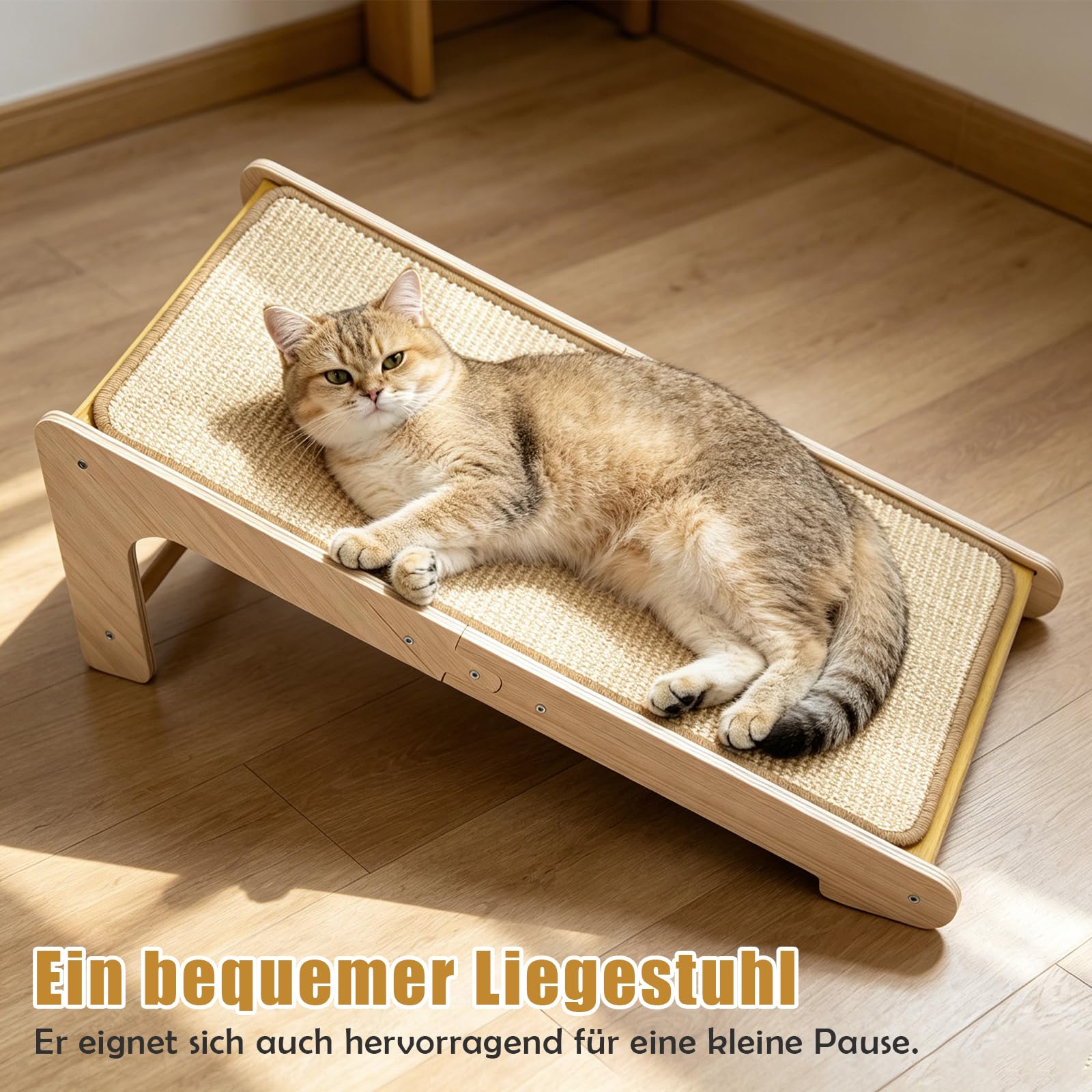 Dual-Use Kratzbrett Katze Sisal Kratzbretter L-förmiger Kratzpappe Groß 69cm Hohe Kratzpads für Wand, Ecke, Sofa, Mit Katzenspielzeug, Hochdichtes Verschleißfestes