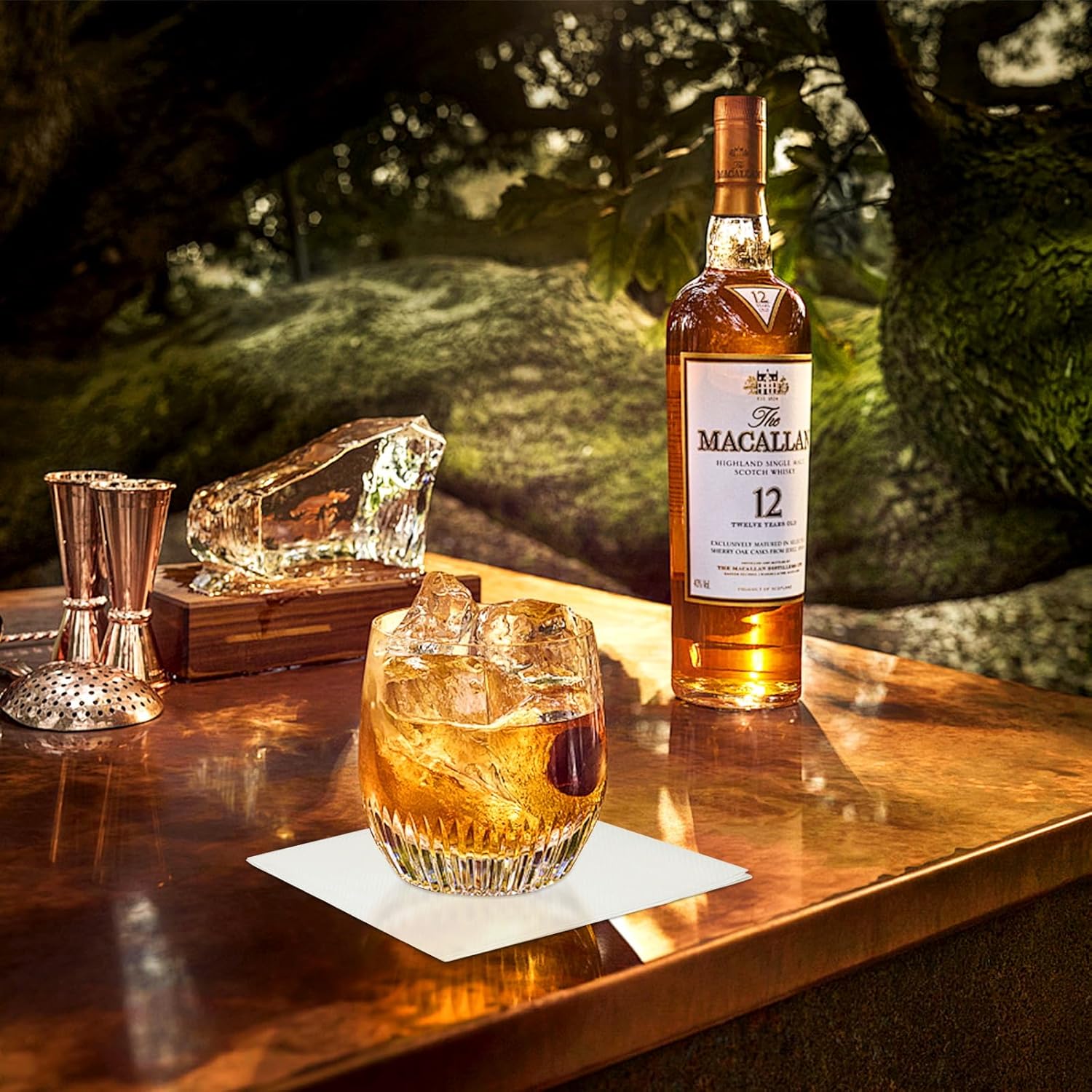 White Linen-Feel Beverage Napkins - 200PCS Disposable Cocktail Napkins, Soft & Absorbent, 1/4 Fold, 5" x 5" White Napkins Cloth for Bar, Café, Party, Wedding Or Event - Image 3