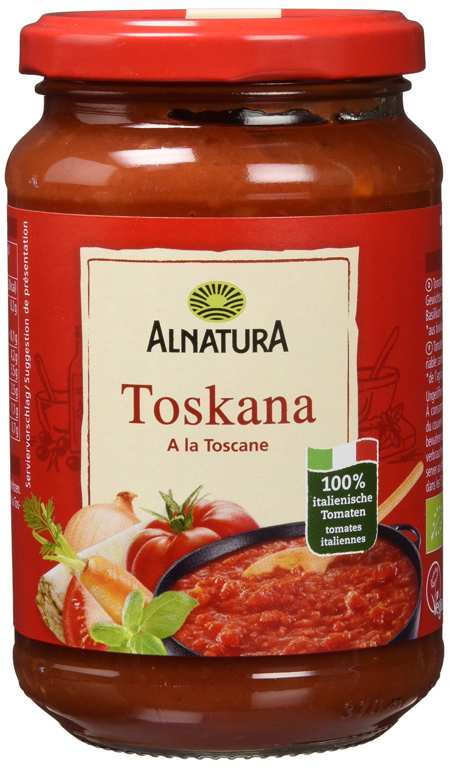 Alnatura Bio Tomatensauce Toskana, 6er Pack (6 x 325 ml)