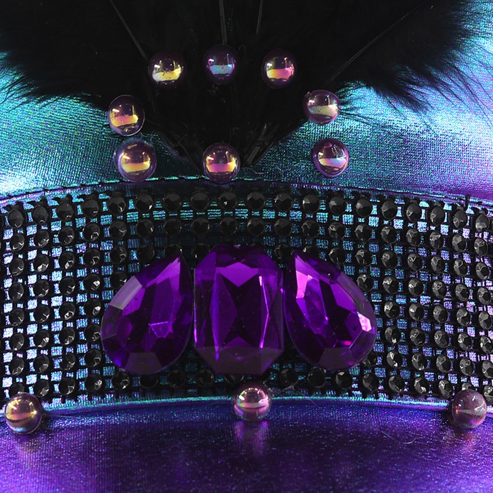 Cappello per adulti con paillettes/strass, per feste di fine anno, feste di addio al nubilato