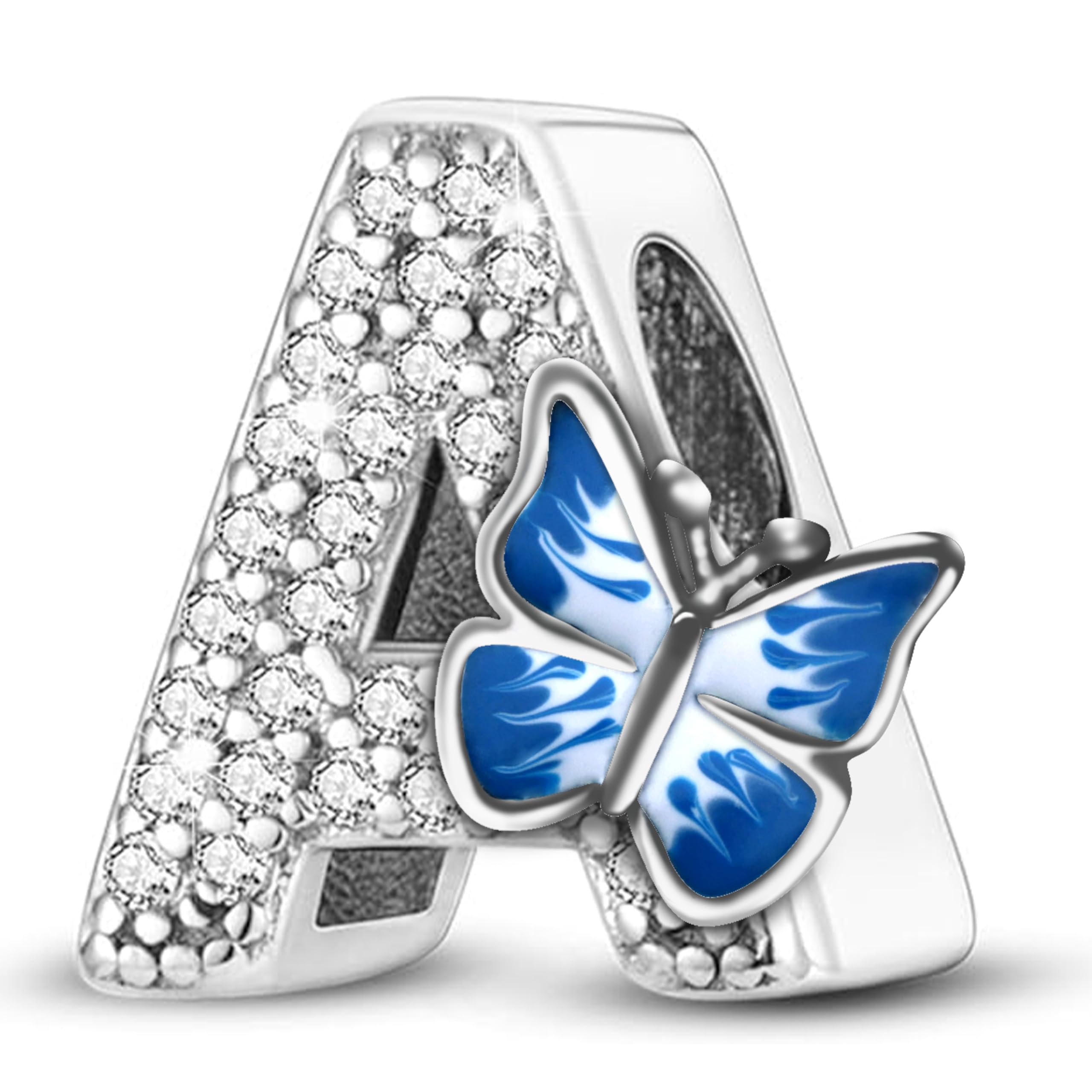 FLUFLO Charm Anhänger Damen Buchstabe A-Z für Armband 925 St
