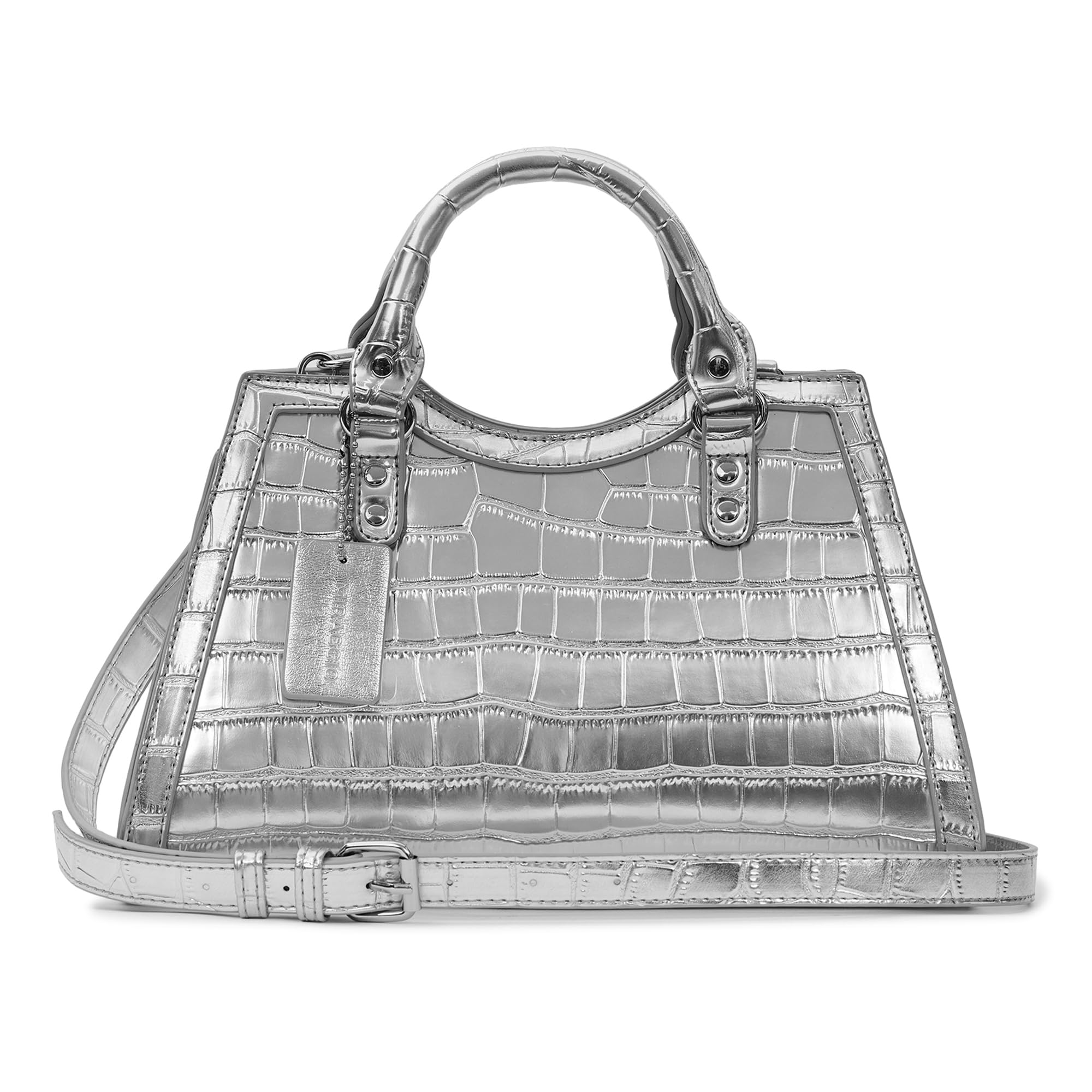 Miraggio Willow Croc-Textured Handbag for Women with Detachable & Adjustable Sling/Crossbody Bag (B0CNPVWNBB) Amazon Price History, Amazon Price Tracker