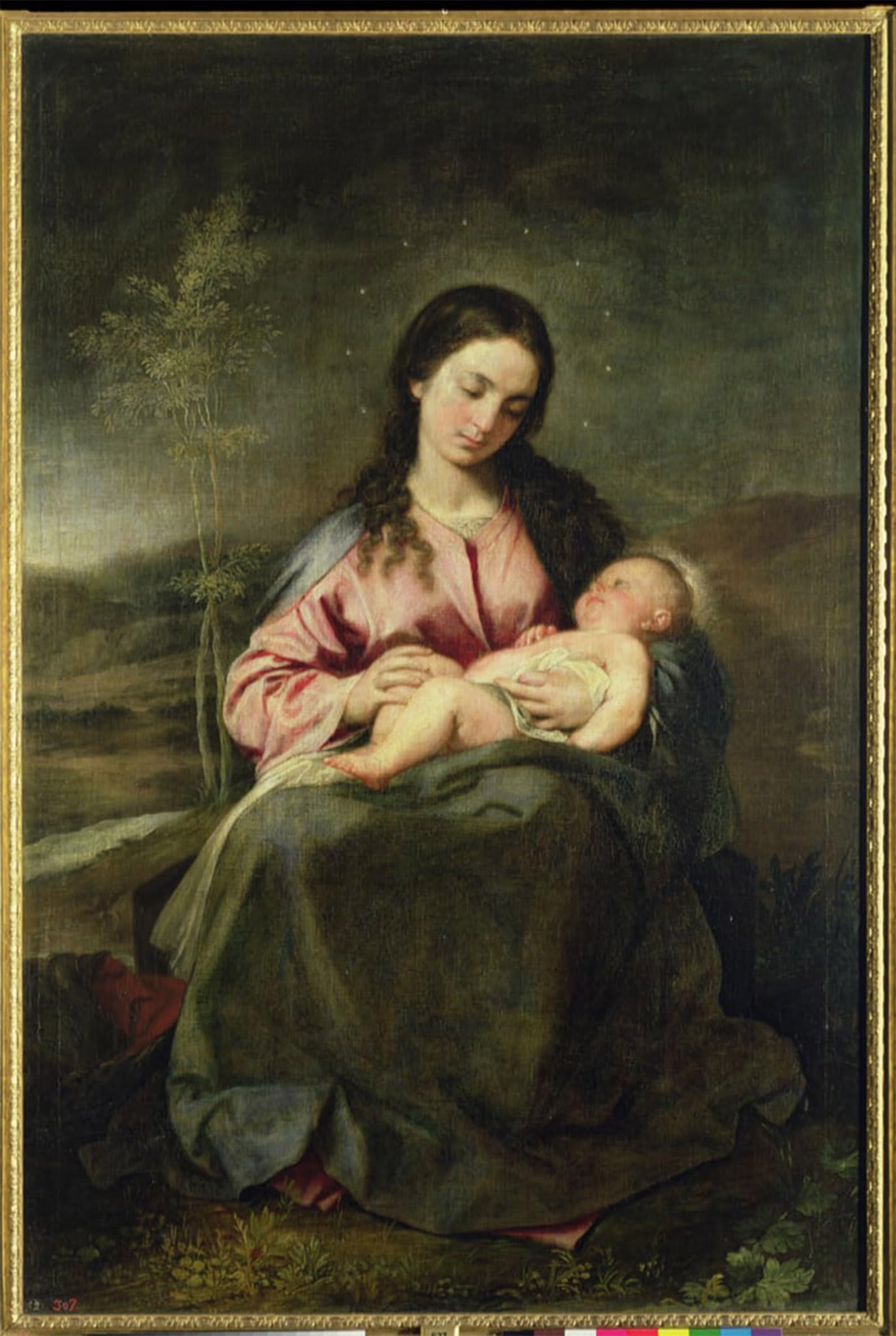 ARTXLXXBN Famous Painting Art Wall Decor Abstract Art Picture the Virgin and Child by Cano Animal Pictures for Home Decor 60x90cm