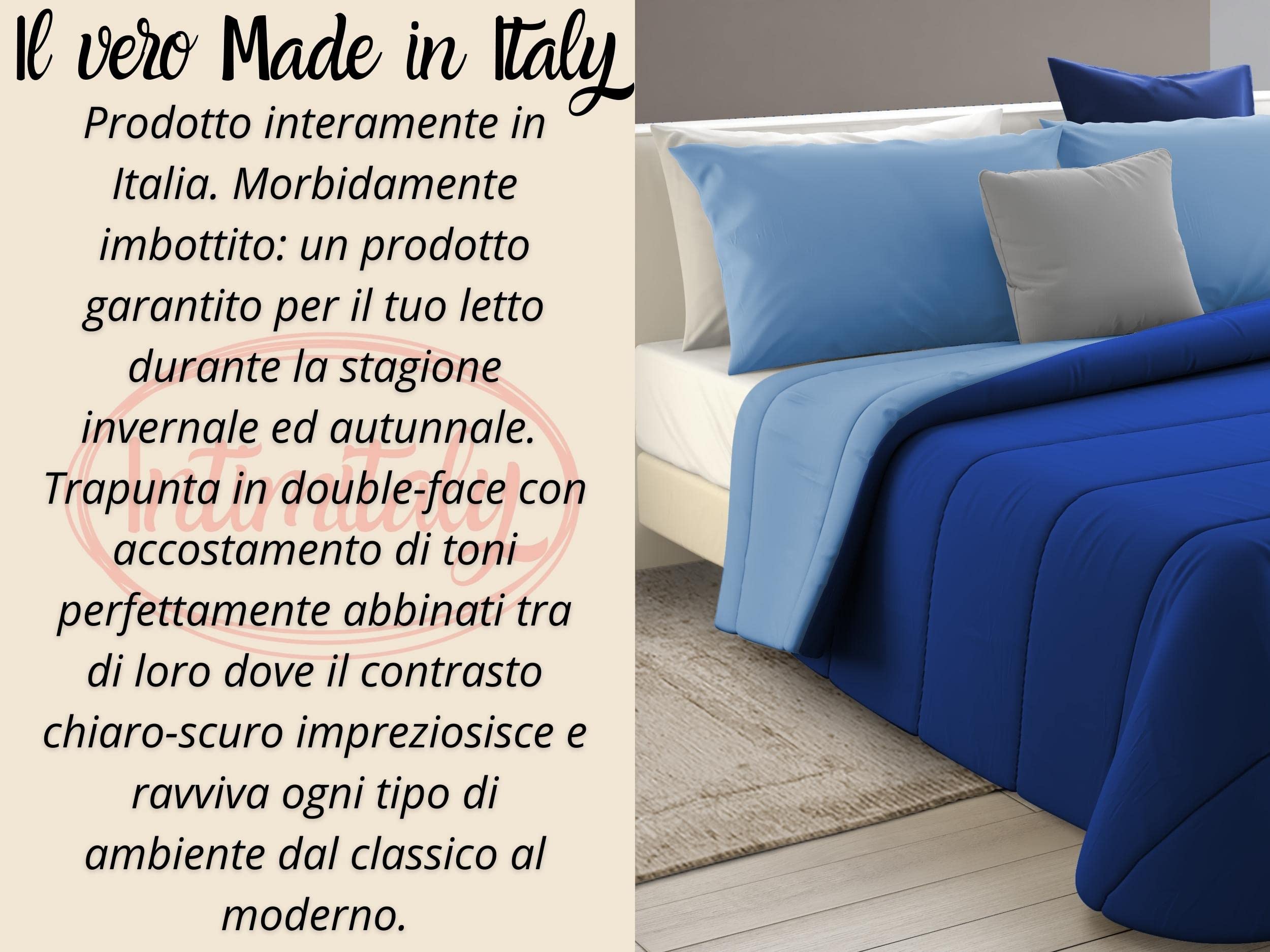 Trapunta Matrimoniale Invernale 250x250 Cm - Sherpa Agnellato, Microfibra Anallergica, Gsm 560