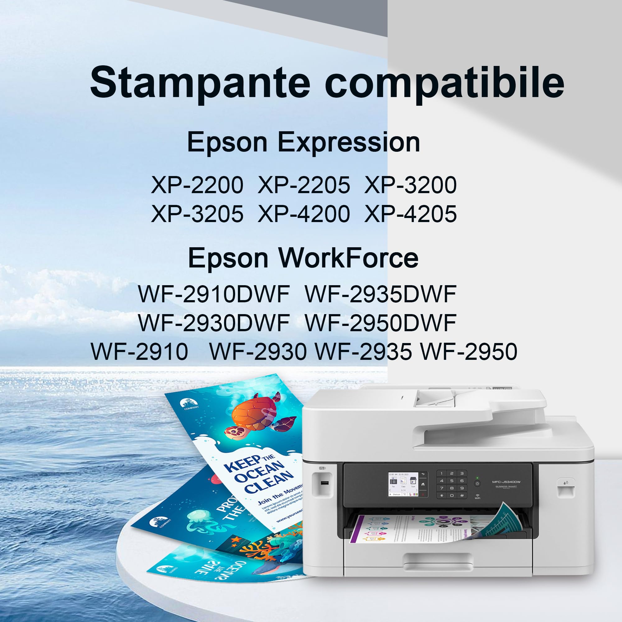 Uiprint 604XL Compatibile Cartucce d'inchiostro per Epson 604 XL per Expression Home XP-2205 XP-2200 XP-3200 XP-3205 XP-4205 XP-4200 Workforce WF-2910DWF WF-2935DWF WF-2930DWF WF-2950DWF