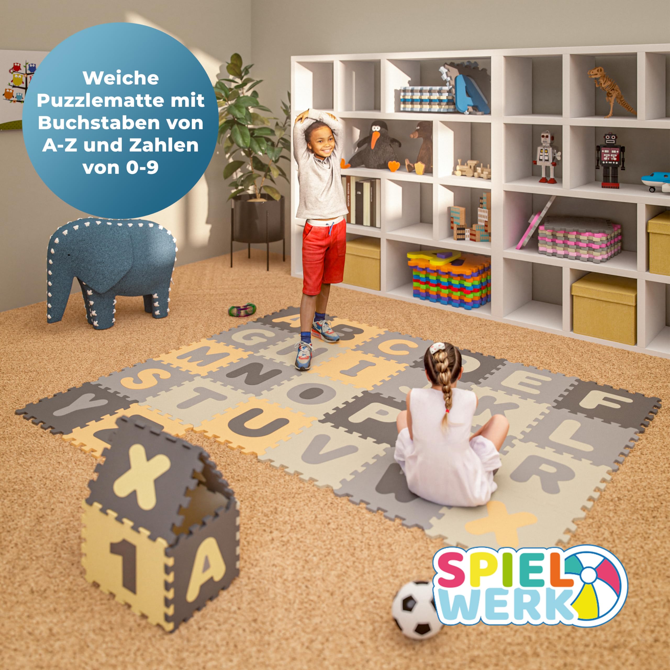 Tapis de jeu - ALL KIDS UNITED - Puzzle 86 pcs - Jumbo XXL