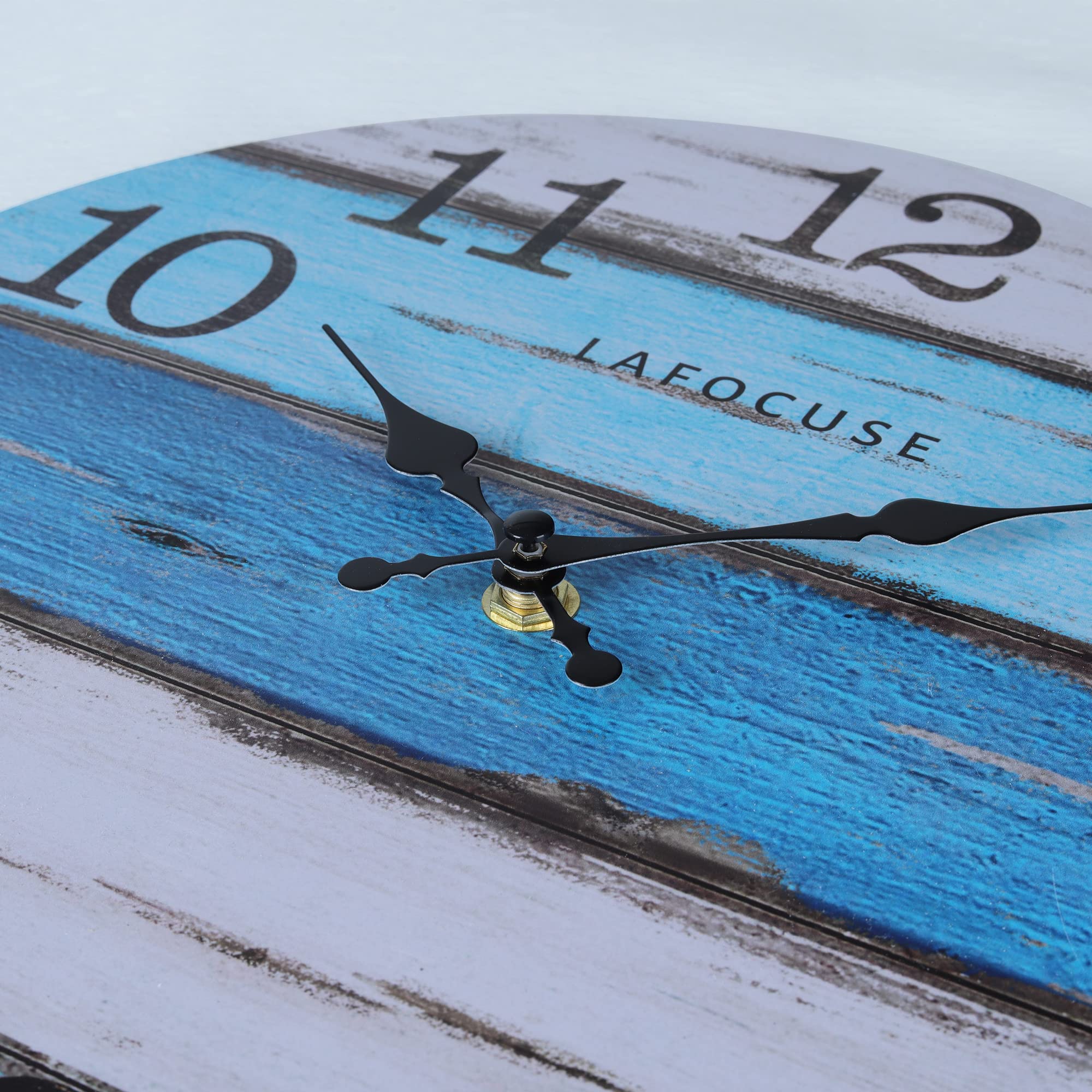 Horloge Sans Tic-tac Horloge Murale Vintage Lafocuse 30cm - Style Shabby Chic Fleuri - Mouvement Silencieux Quartz - Déco Salon/Chambre Décoration Shabby Chic