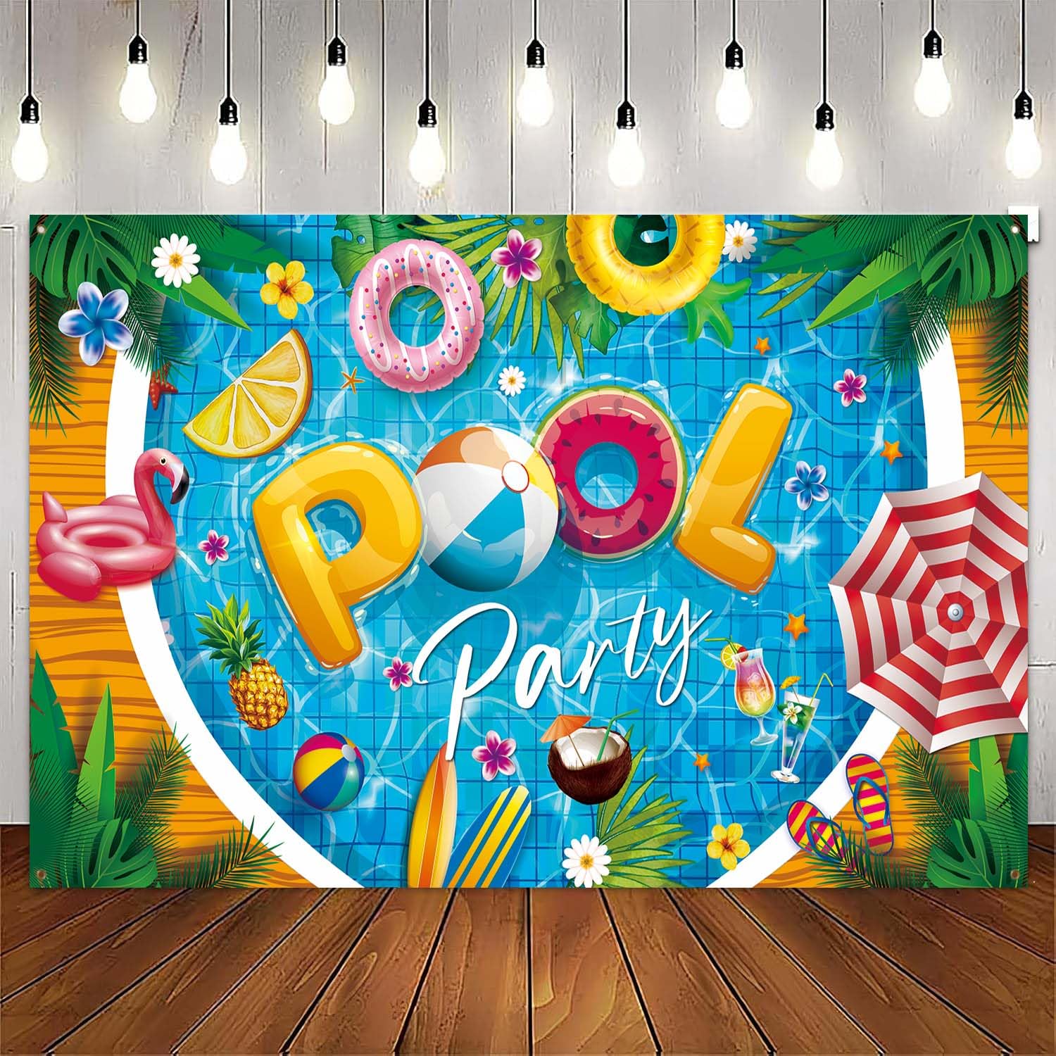 Pool Party Banner Pool Party Decorations Large 71 * 43 Inch Summer Party Decorations