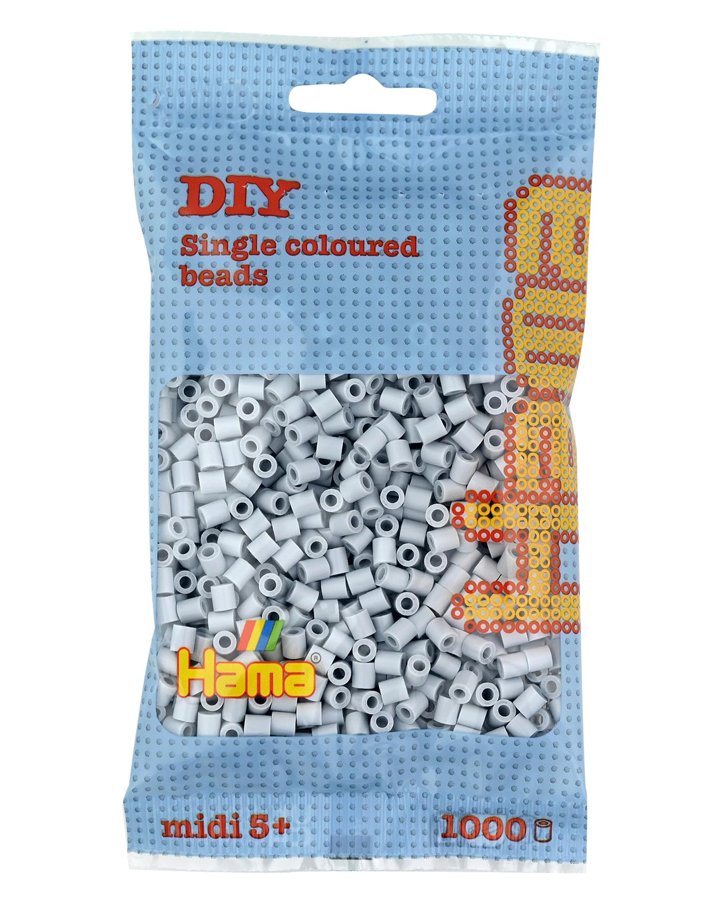 HAMA Bolsa de perlas | Aprox. 1000 cuentas midi fusibles para manualidades y mosaicos | Perlas de fusión para niños creativos 5+ | Juego de arte y decoración | Light Blue — view 15