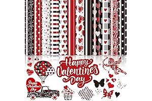 Whaline 12 Valentine's Day Iron On Vinyl